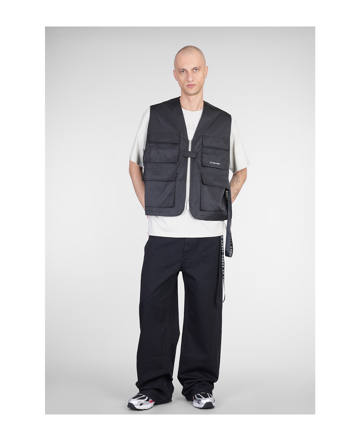 44 Label Group Pappas Jeans In Black Cotton - black