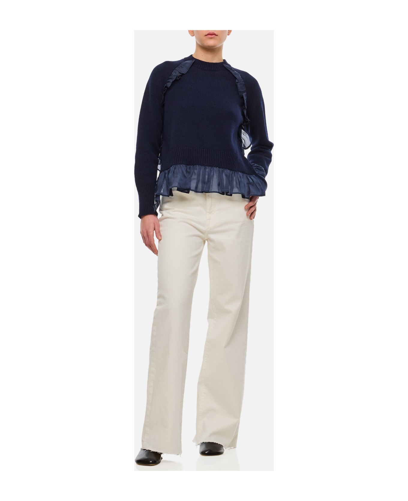 Cecilie Bahnsen Villy Recycled Cashmere Pullover - Blue ニットウェア