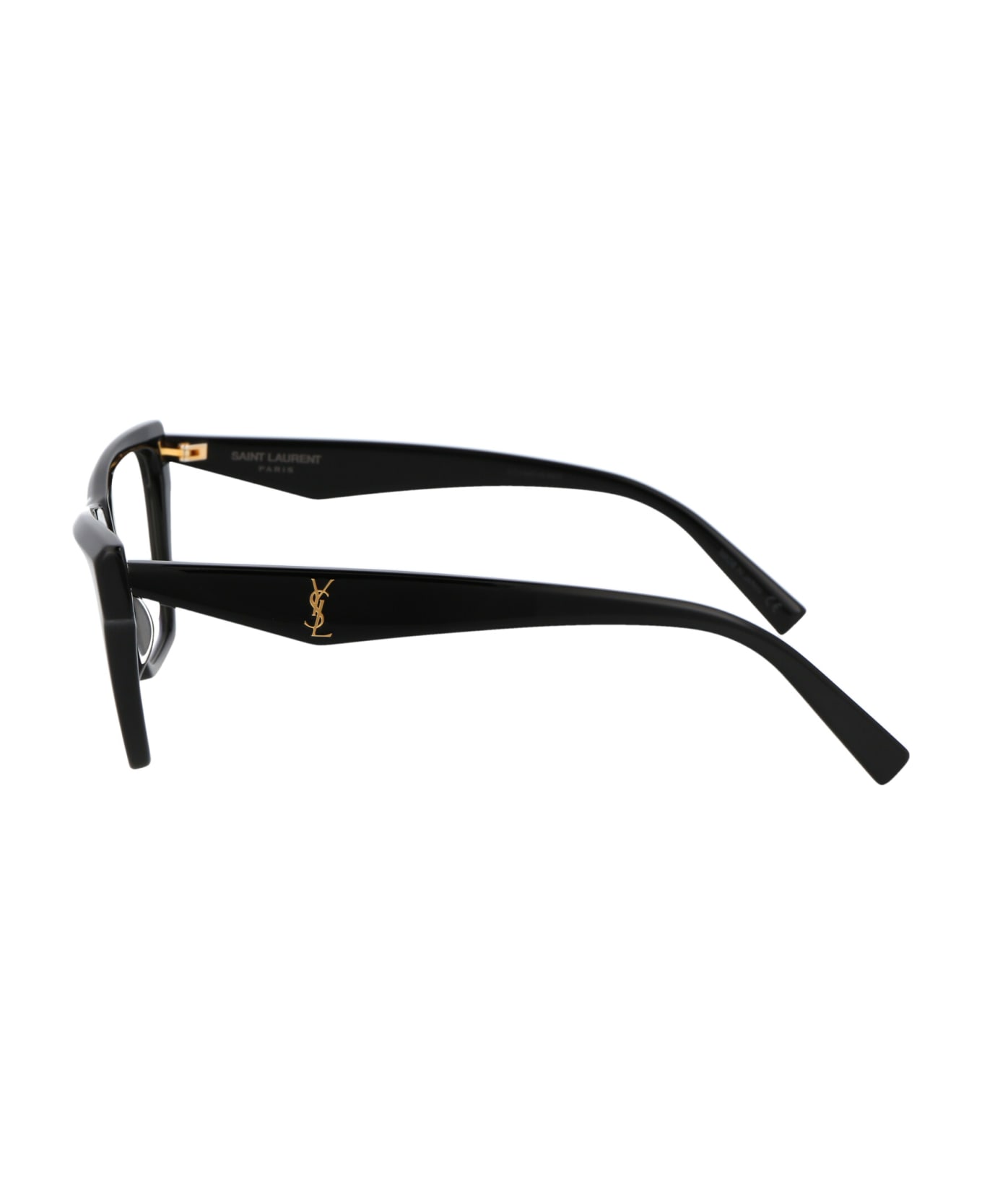 Saint Laurent Eyewear Sl M103 Opt Glasses - 001 BLACK BLACK TRANSPARENT アイウェア