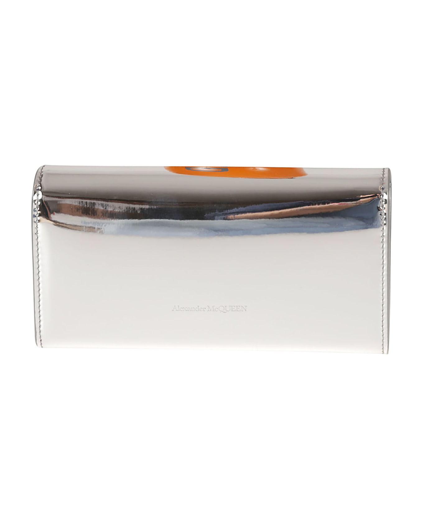 Alexander McQueen Flat Continental Wallet - Silver