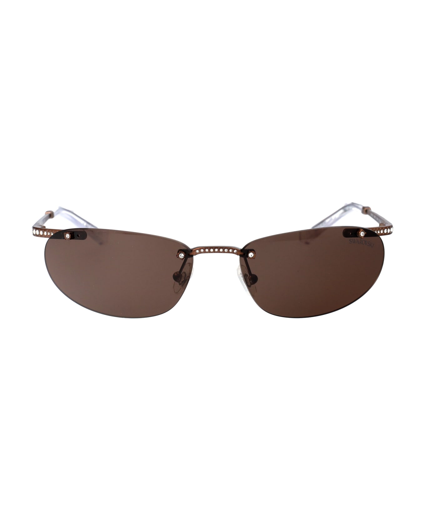 Swarovski 0sk7019 Sunglasses - 400273 Matte Brown