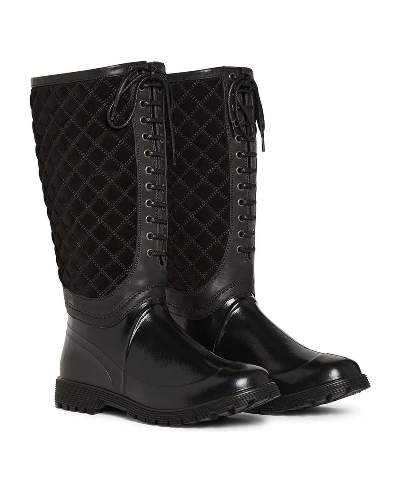 Dolce & Gabbana Lace-up Boots - Black