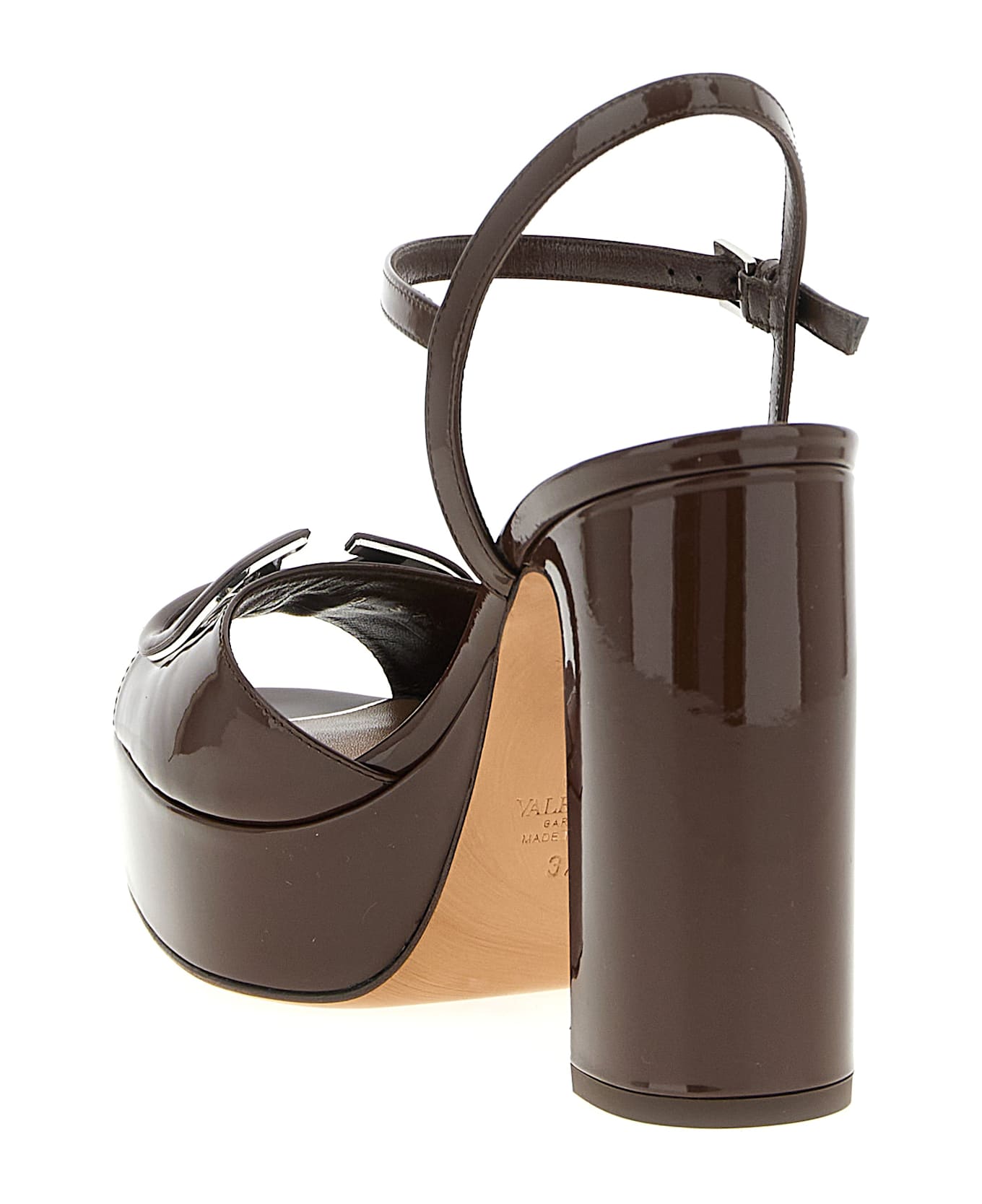 Valentino Garavani Vlogo Signature Sandals - Brown