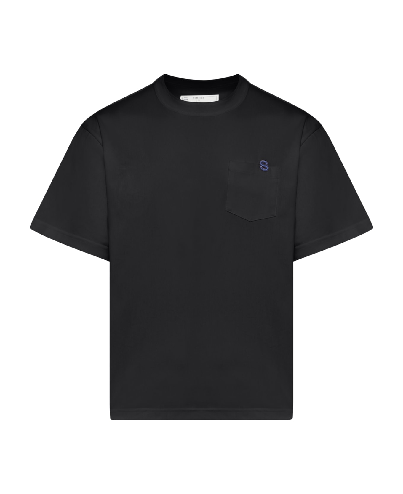 Sacai S Cotton Jersey T-shirt - Black シャツ