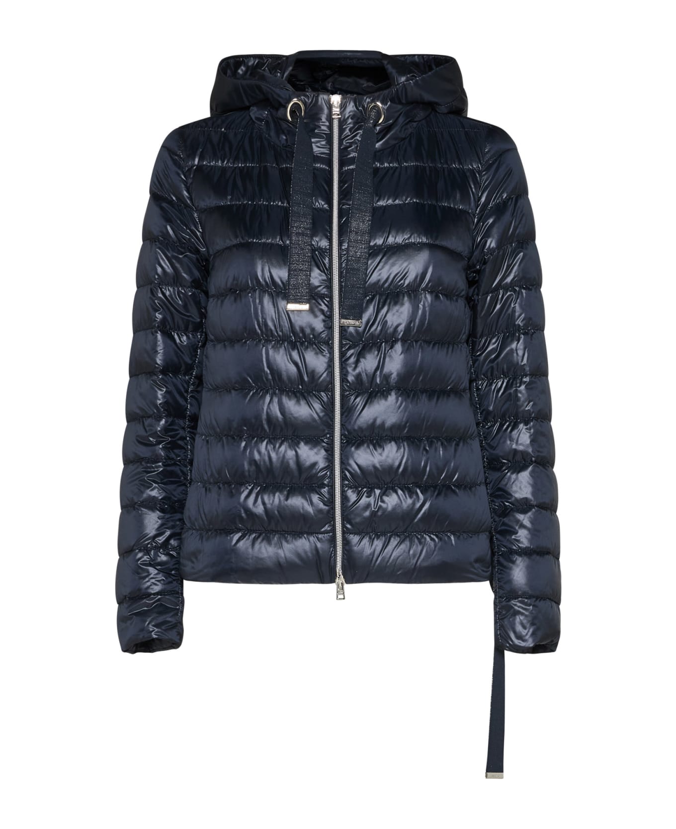 Herno Quilted Hooded Coat - Blu navy