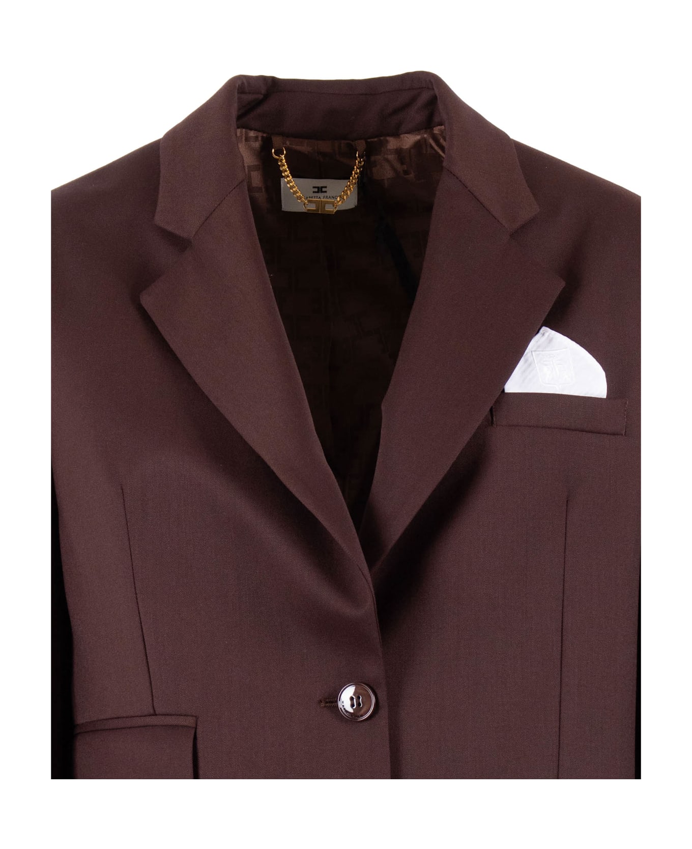 Elisabetta Franchi Women
s Jacket - BORDEAUX