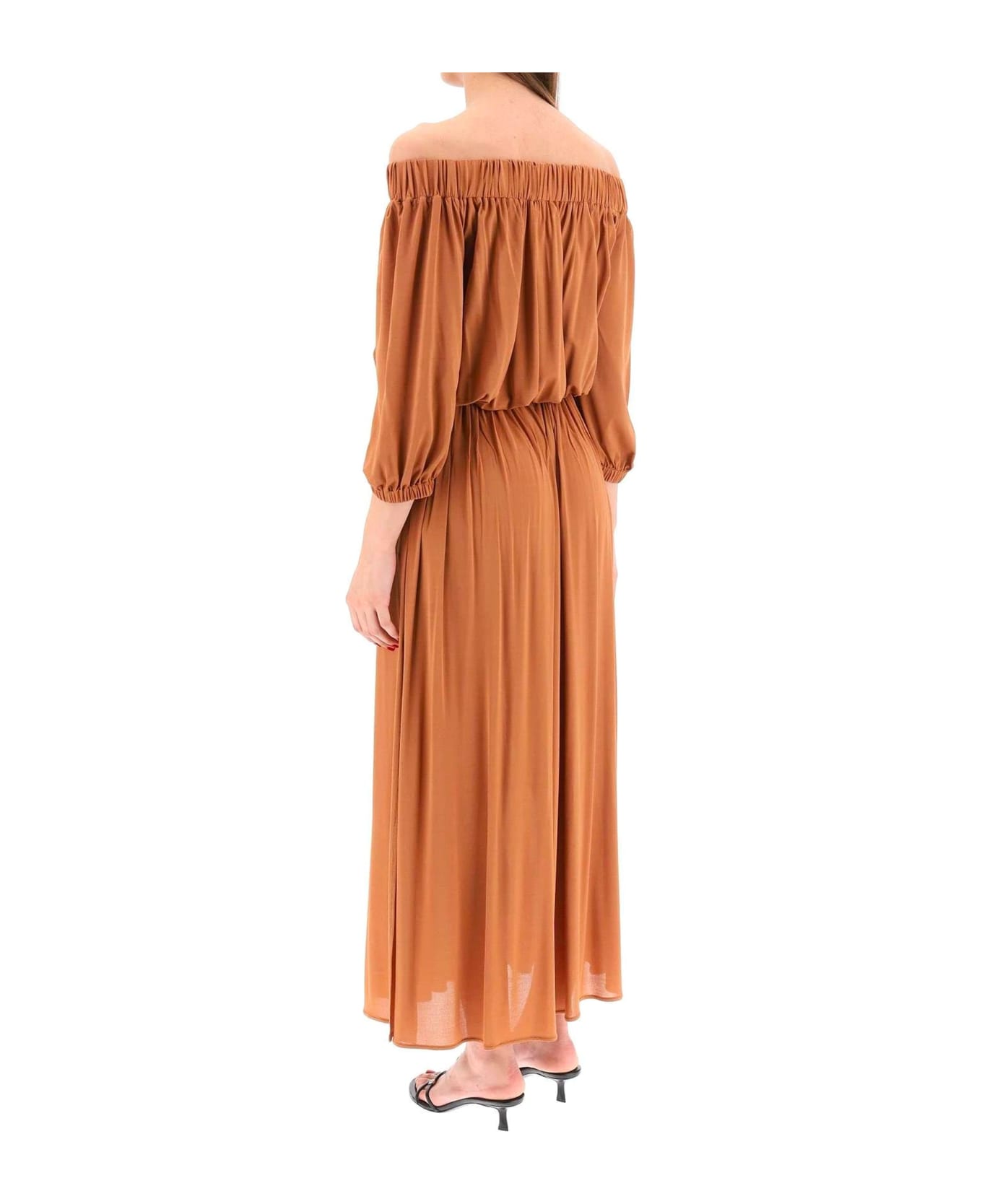 Max Mara Ghiglia Jersey Dress - Brown ワンピース＆ドレス