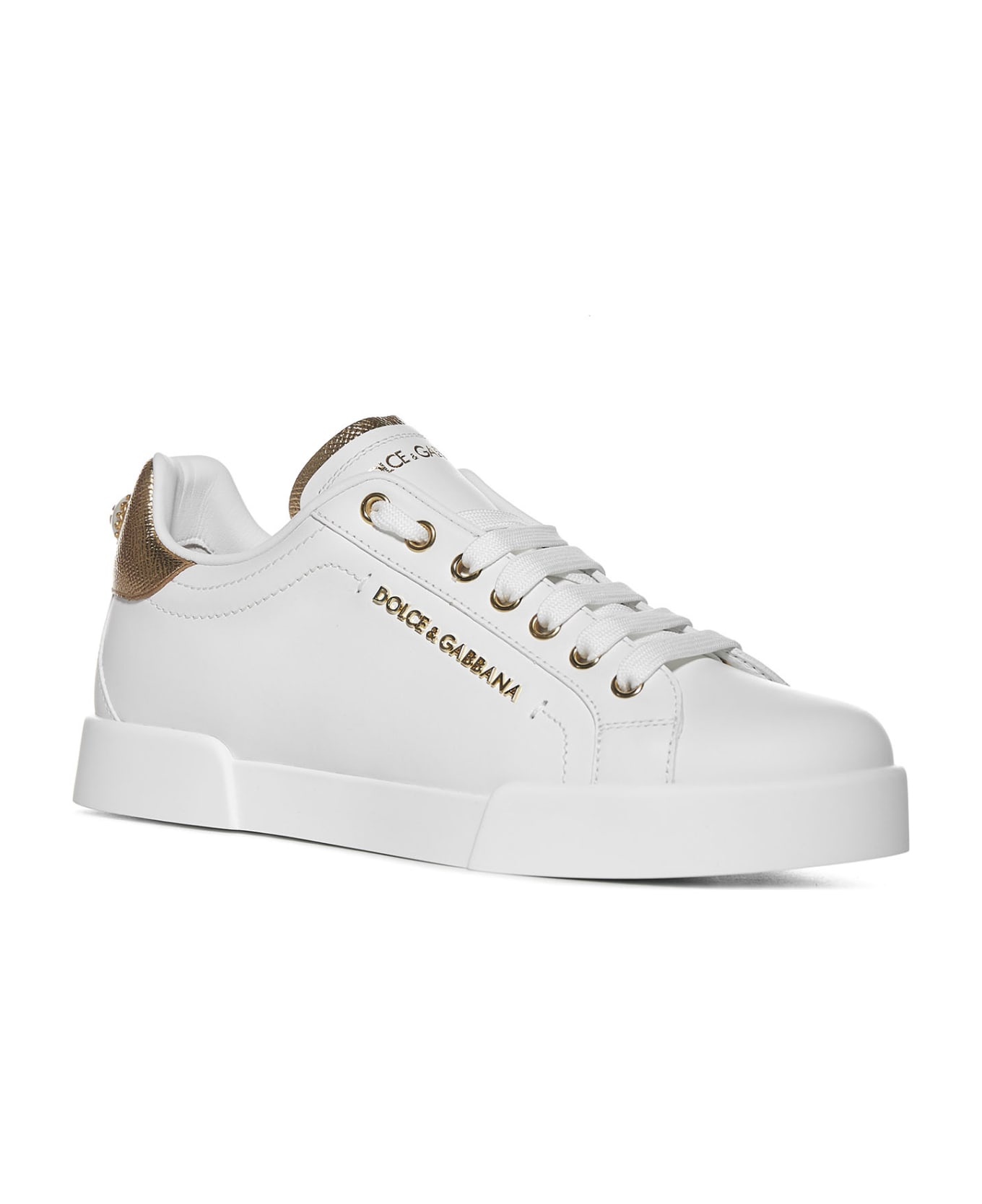 Dolce & Gabbana Sneakers - Bianco oro