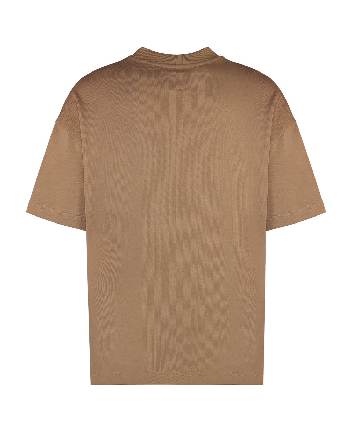 Emporio Armani Cotton Crew-neck T-shirt - Beige