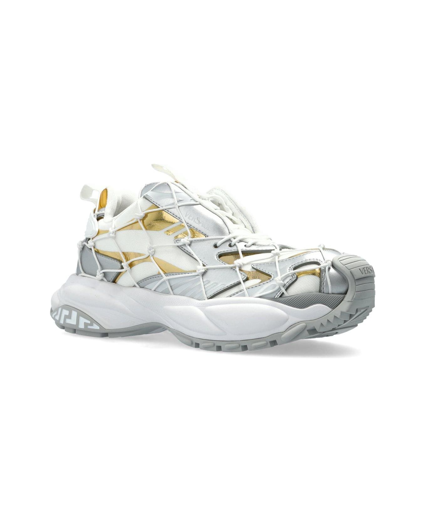 Versace Mercury M_vs_03 Panelled Sneakers - White E Silver E Gold