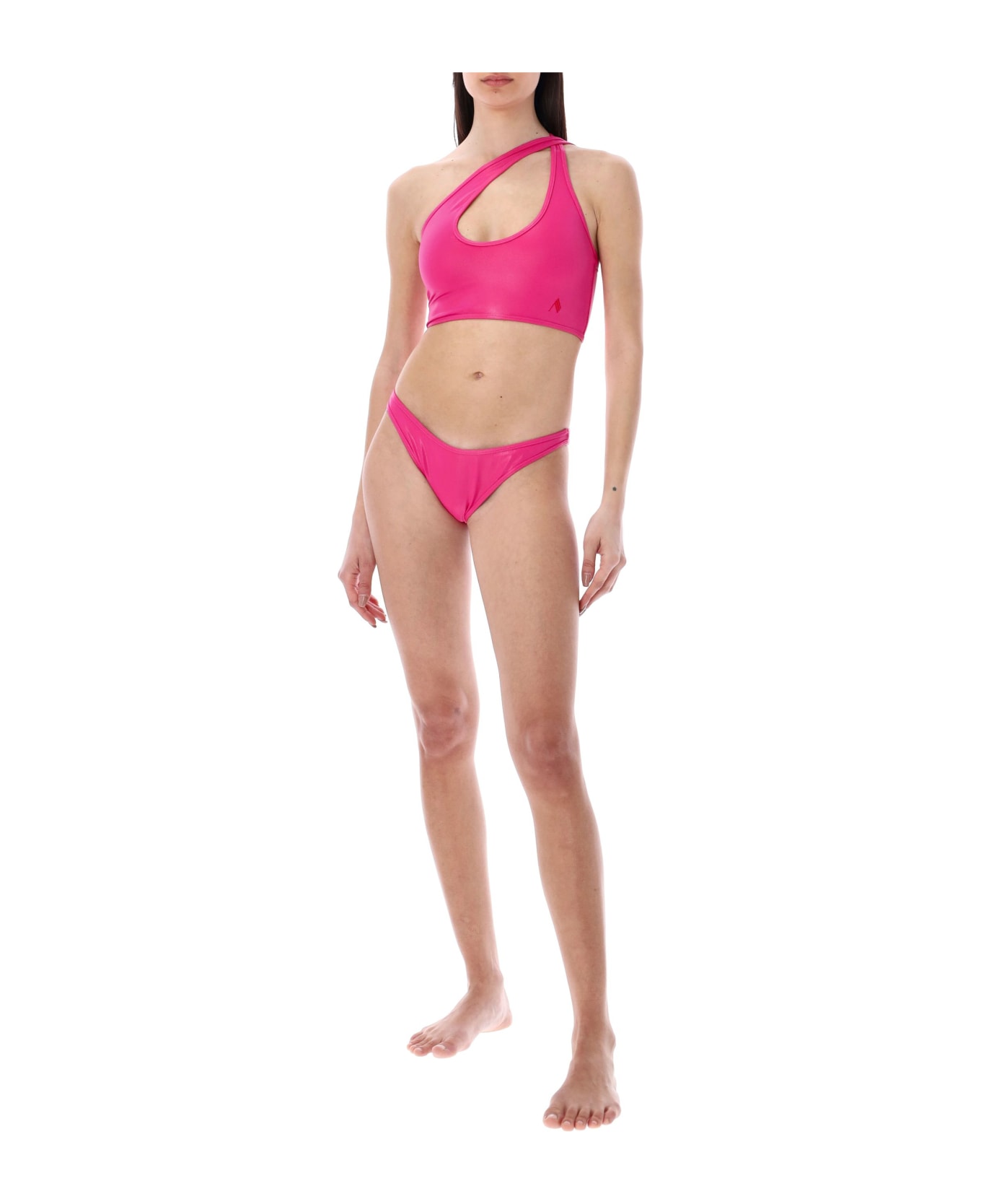 ビキニ THE ATTICO Fuchsia stretch nylon bikini (233WBB67PA36 008) The Attico Fuchsia Stretch Nylon Bikini | italist