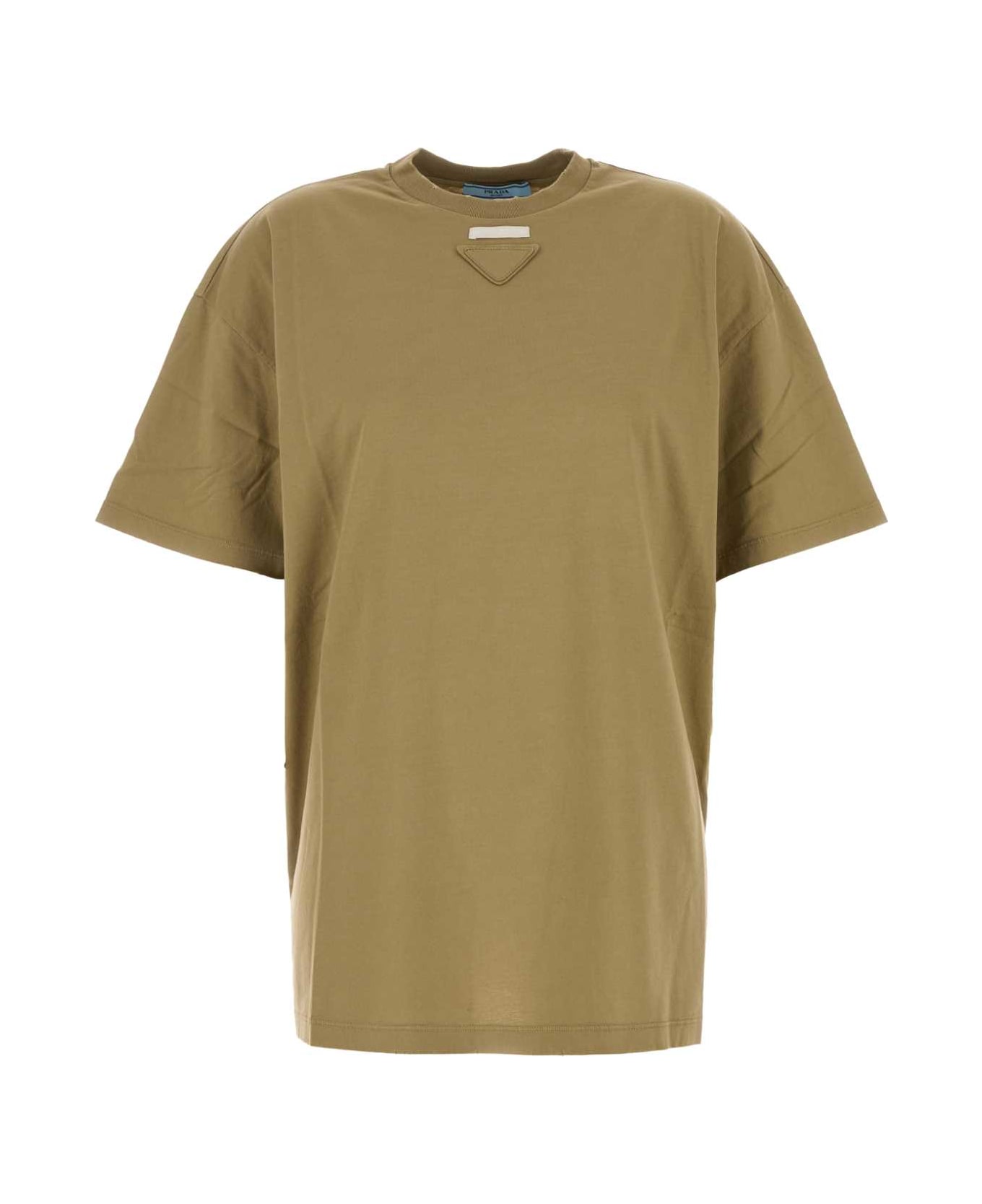 Prada Sage Green Jersey T-shirt - OLIVA