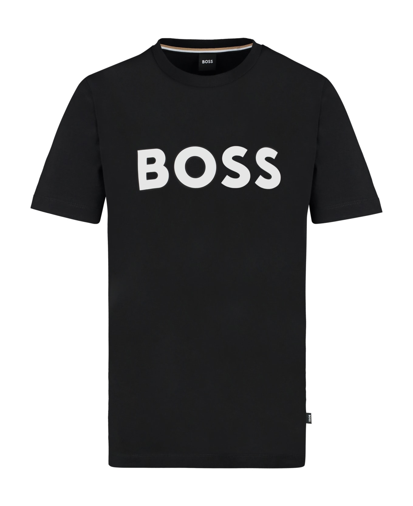 Hugo Boss Logo Cotton T-shirt - Black