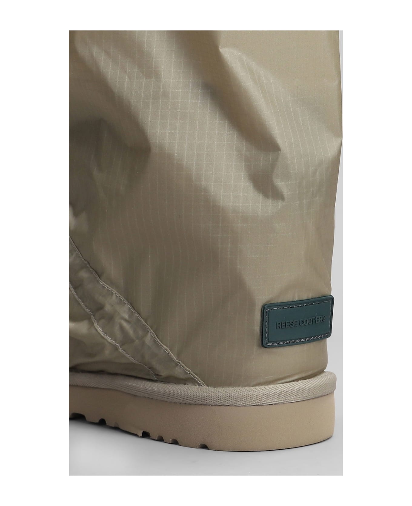 UGG Classic Mini Low Heels Boots In Green Nylon - green