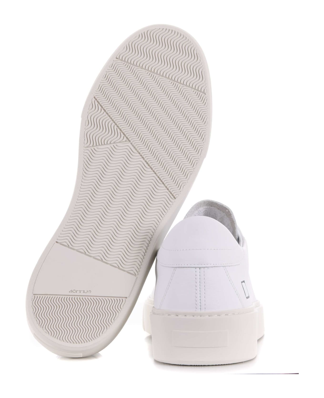 D.A.T.E. Men's Sneakers "sonica Calf" In Leather - Bianco スニーカー