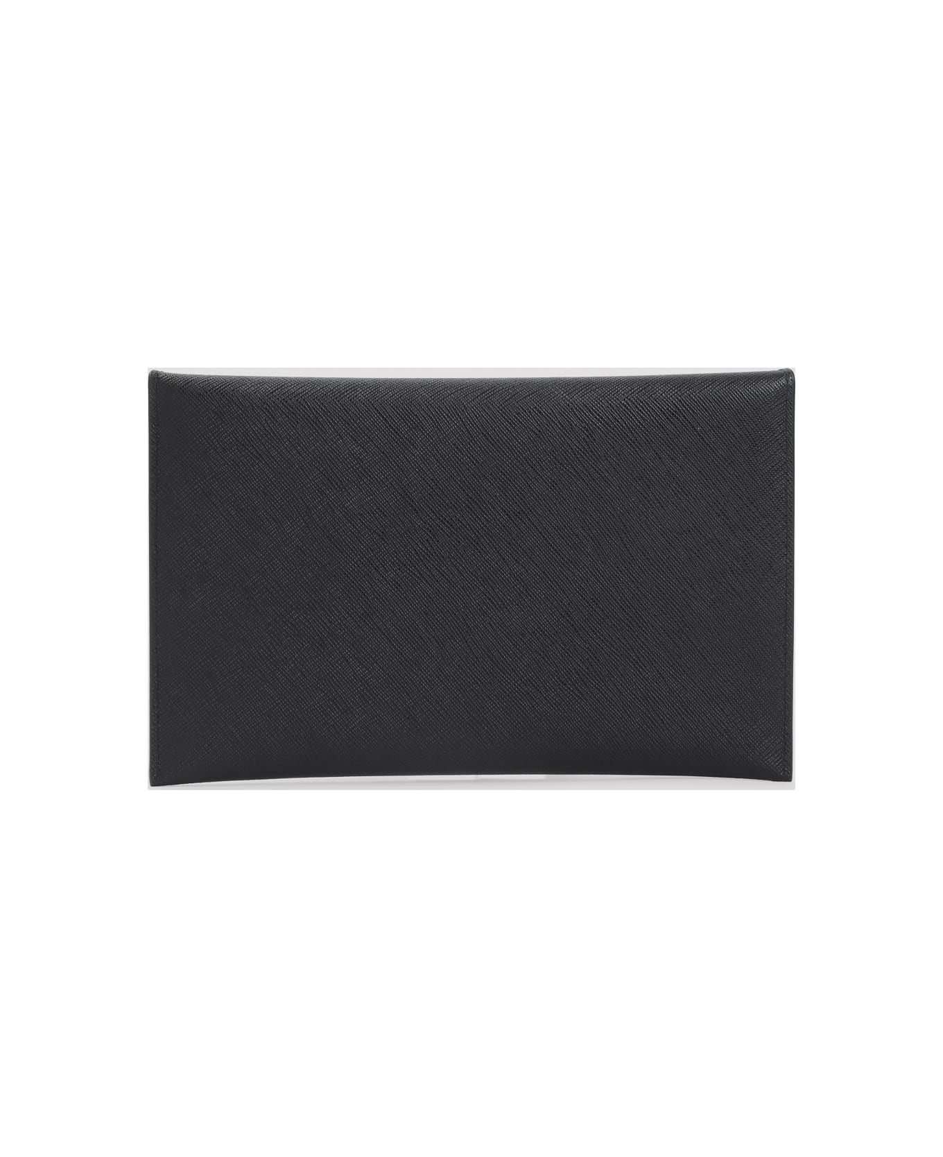 Prada Calf Leather Envelope Clutch - Nero