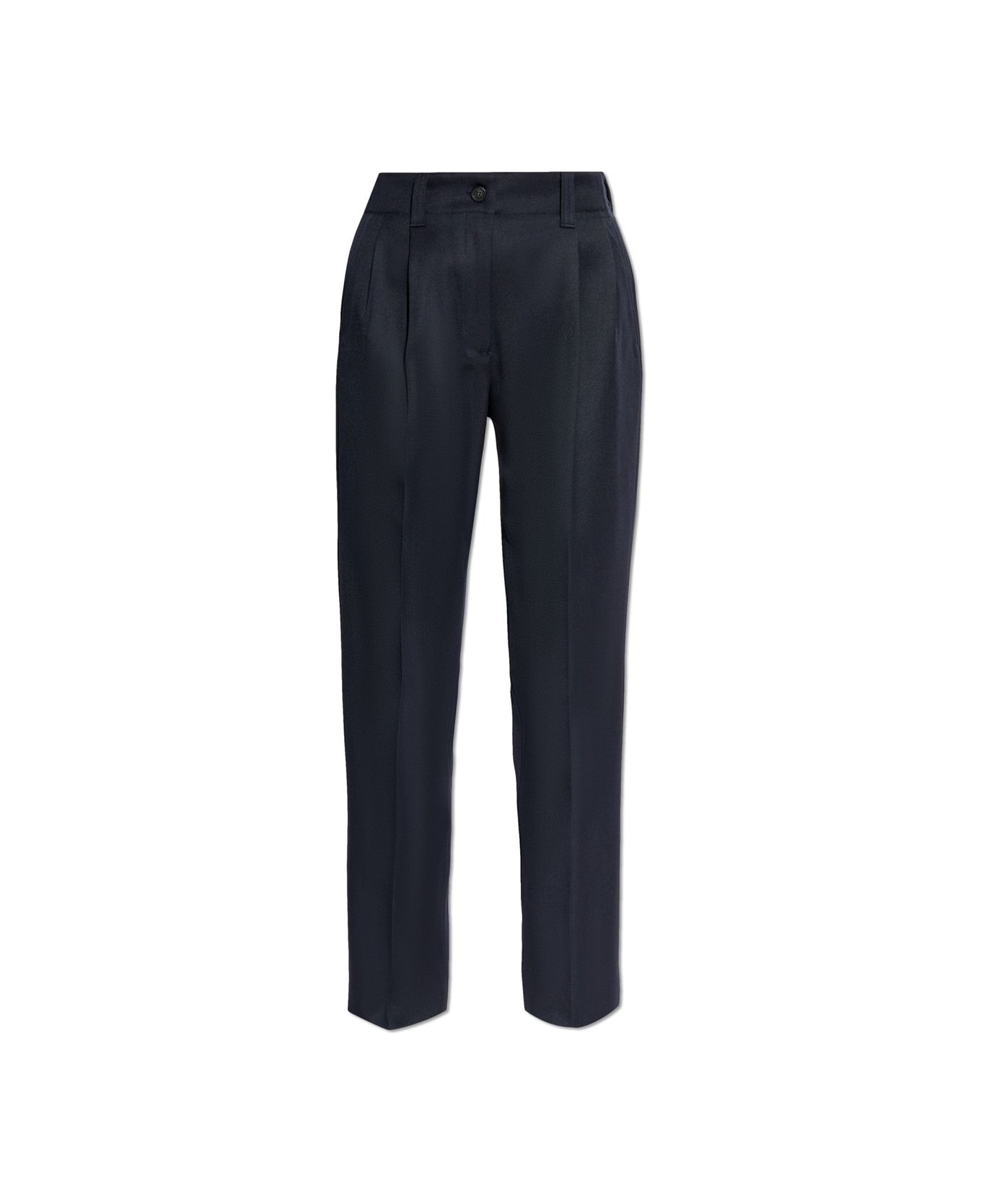 Golden Goose High Waist Tapered Tailored Trousers - Blue