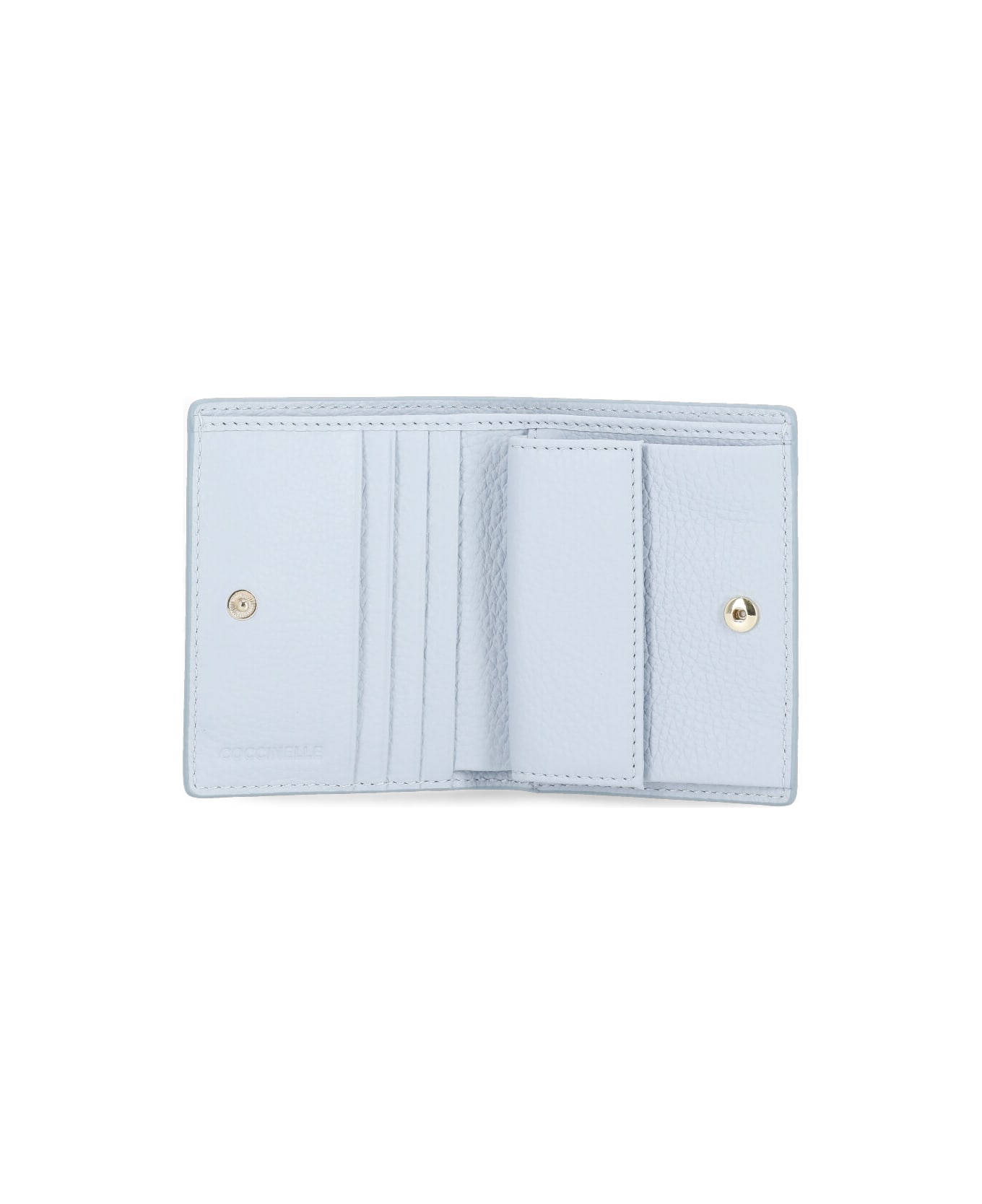 Coccinelle Metallic Soft Wallet - Light Blue