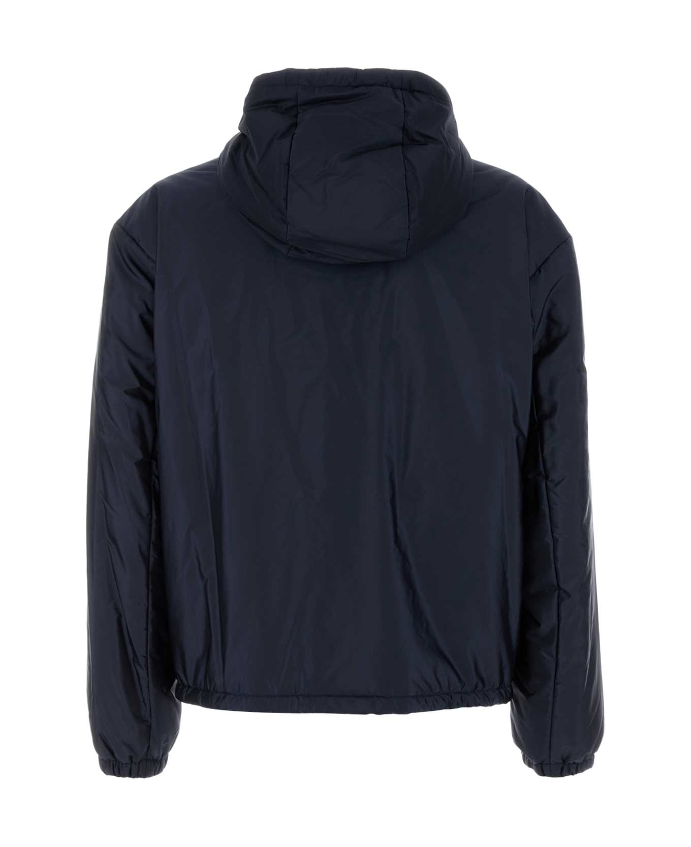 Prada Navy Blue Re-nylon Padded Jacket - BLU