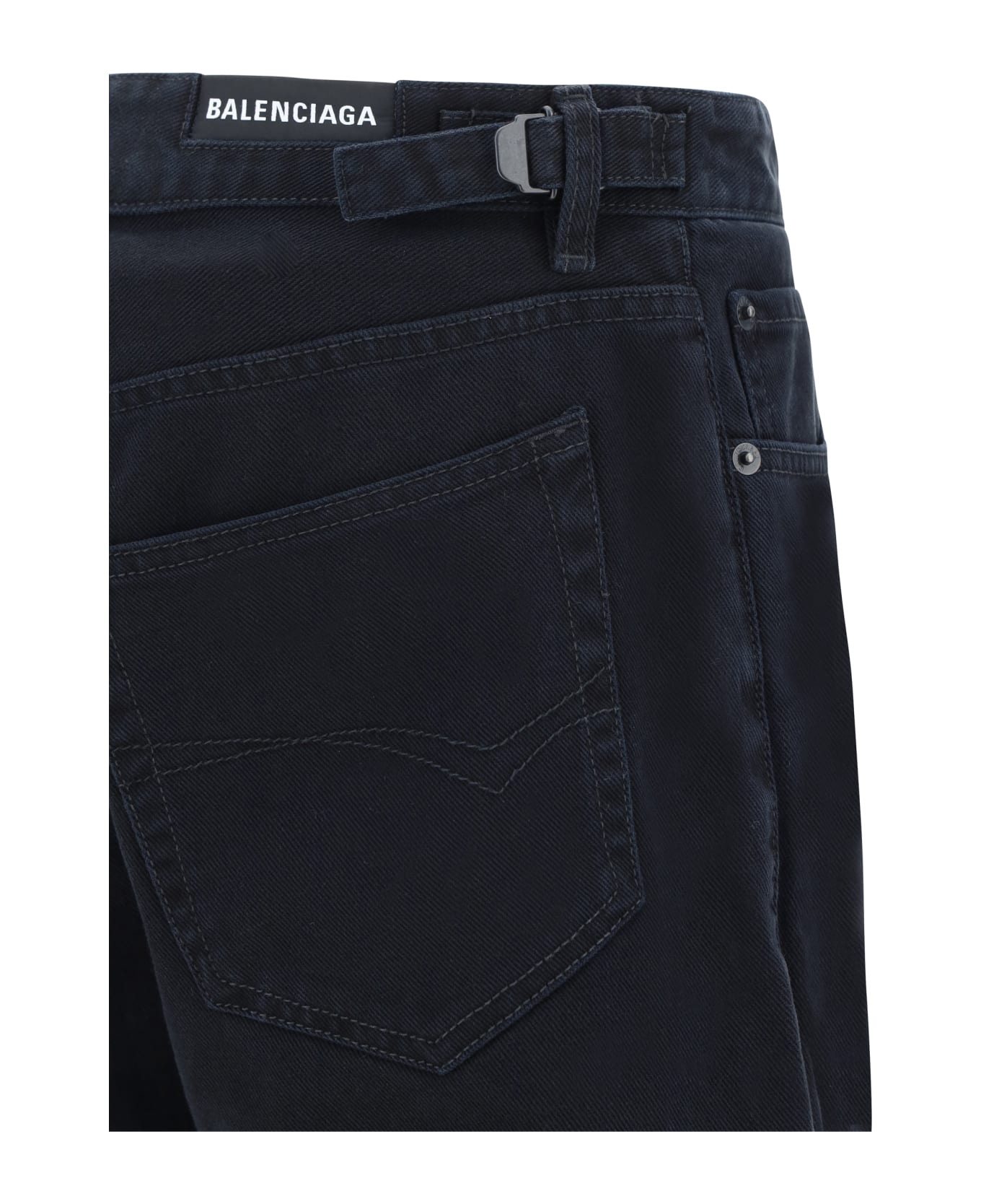 Balenciaga Broken Denim Jeans - black
