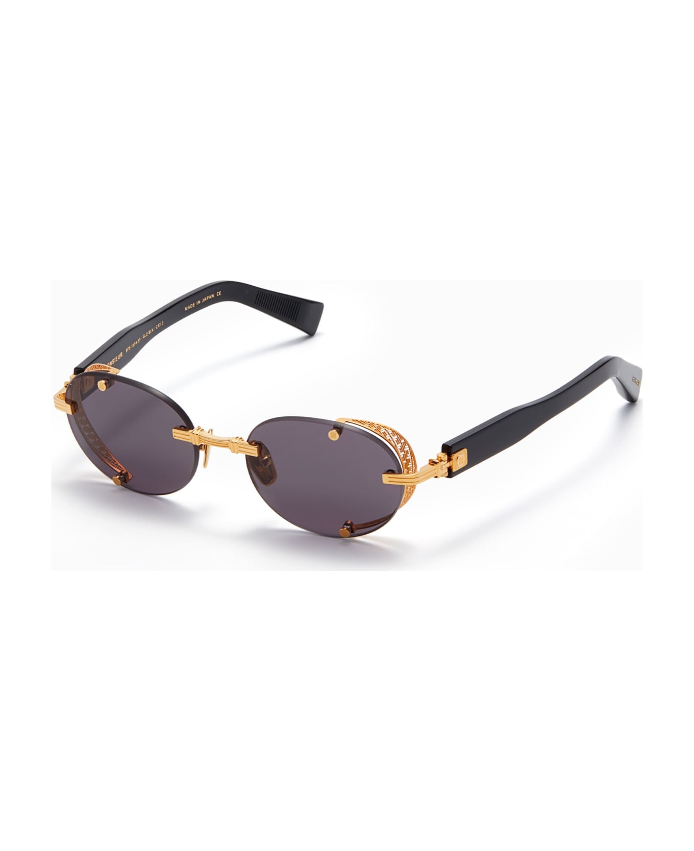 Balmain Monsieur - Yellow Gold / Black Sunglasses - gold/black