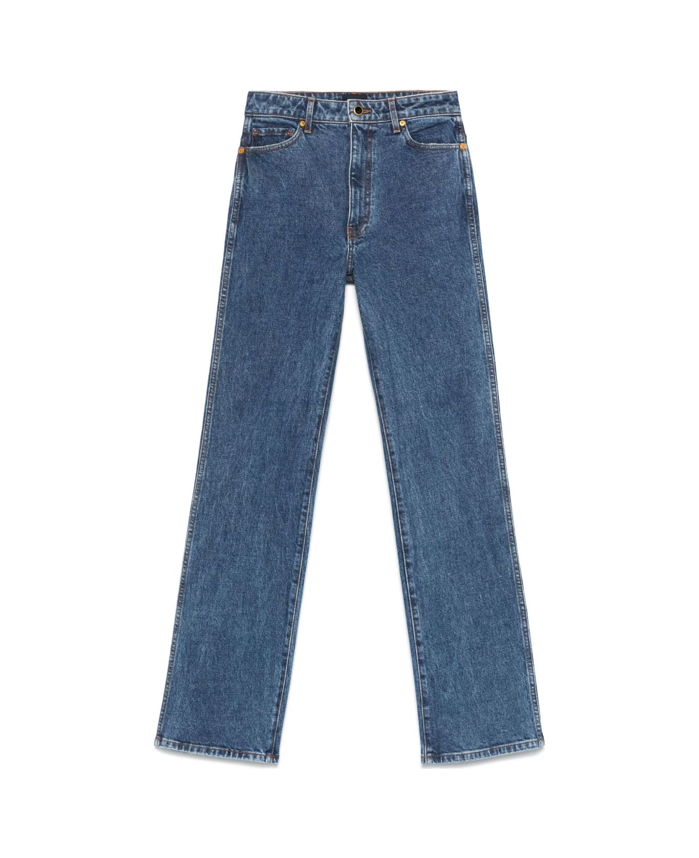 Khaite Danielle Denim Cotton Jeans - Blue