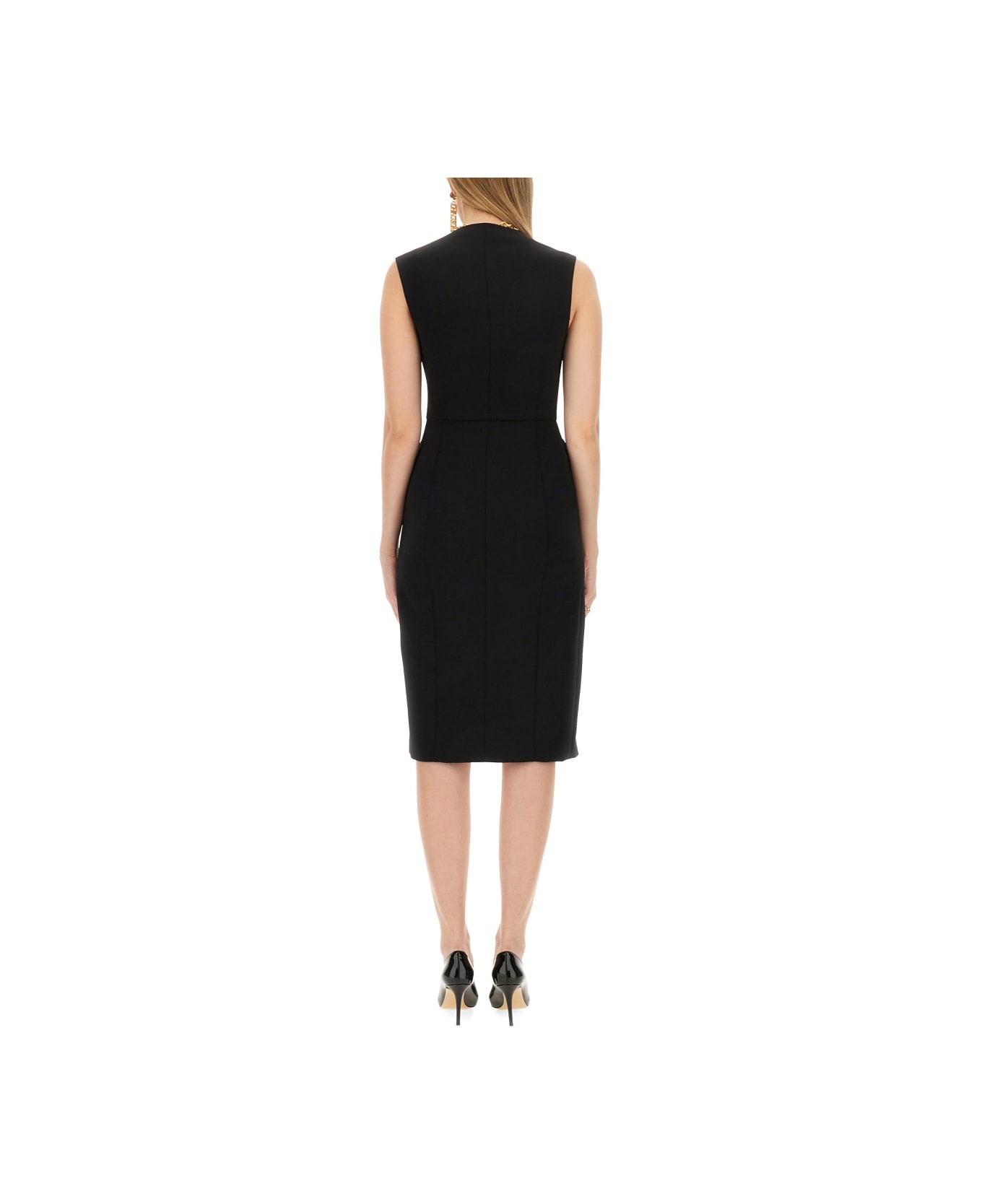 Moschino Crepe Dress - BLACK ワンピース＆ドレス