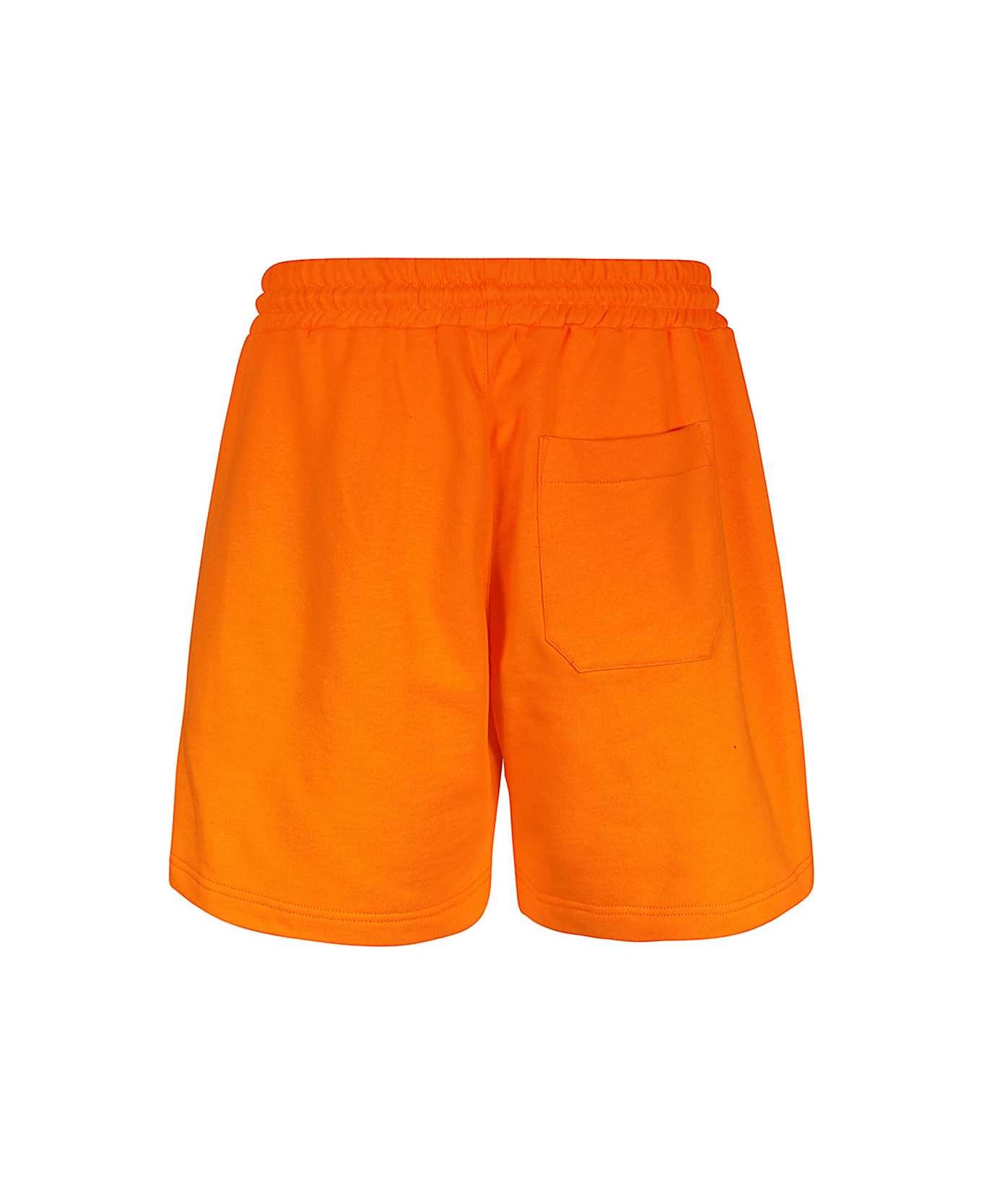 MSGM Cotton Bermuda Shorts - Orange