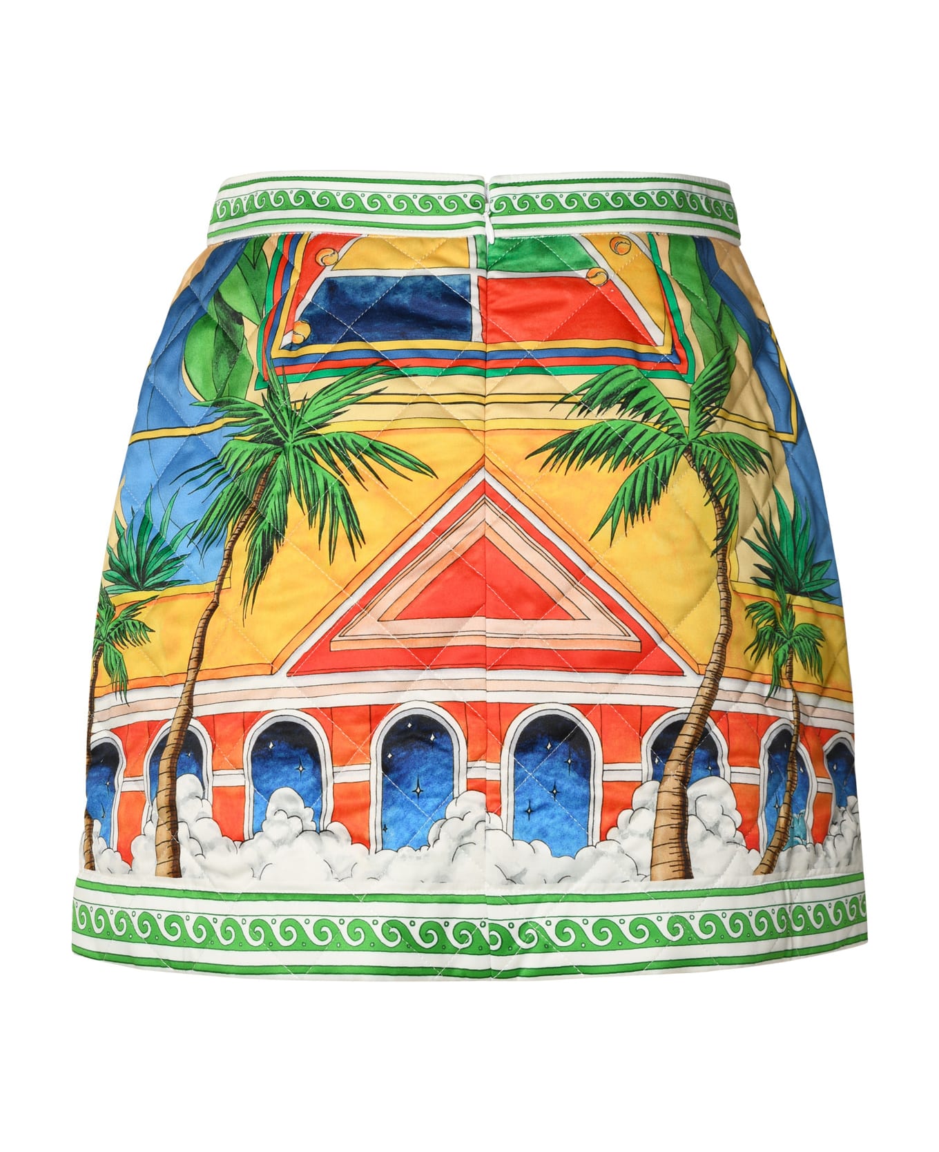 Casablanca Multicolor Polyester Skirt - WHITE