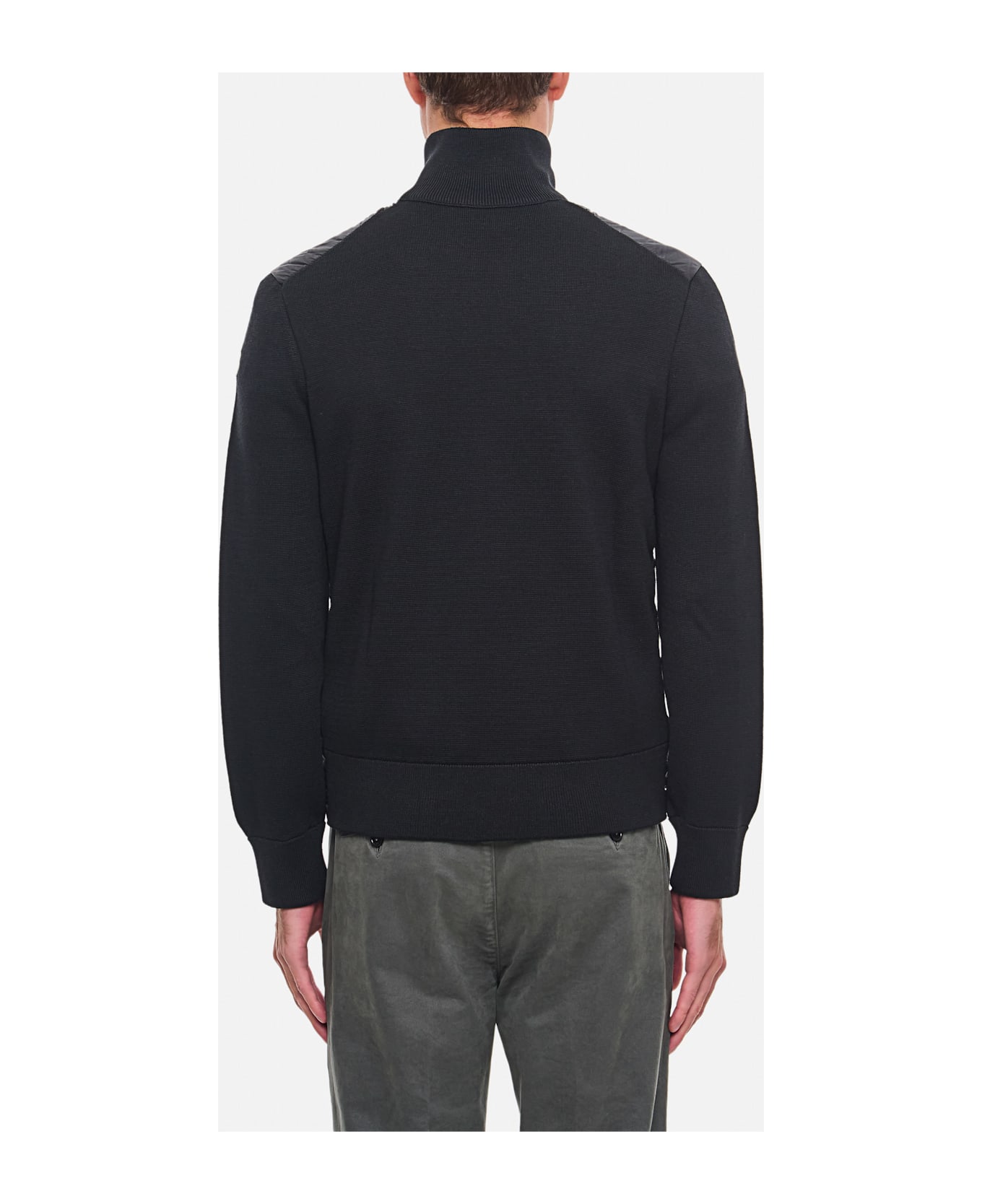 Moncler Zip Up Padded Jacket - Black ダウンジャケット