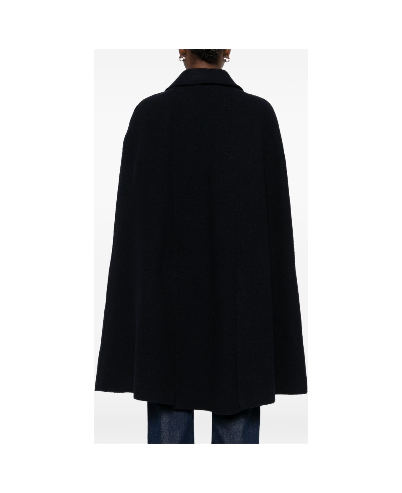 Totême Wool Cape Coat - Blue