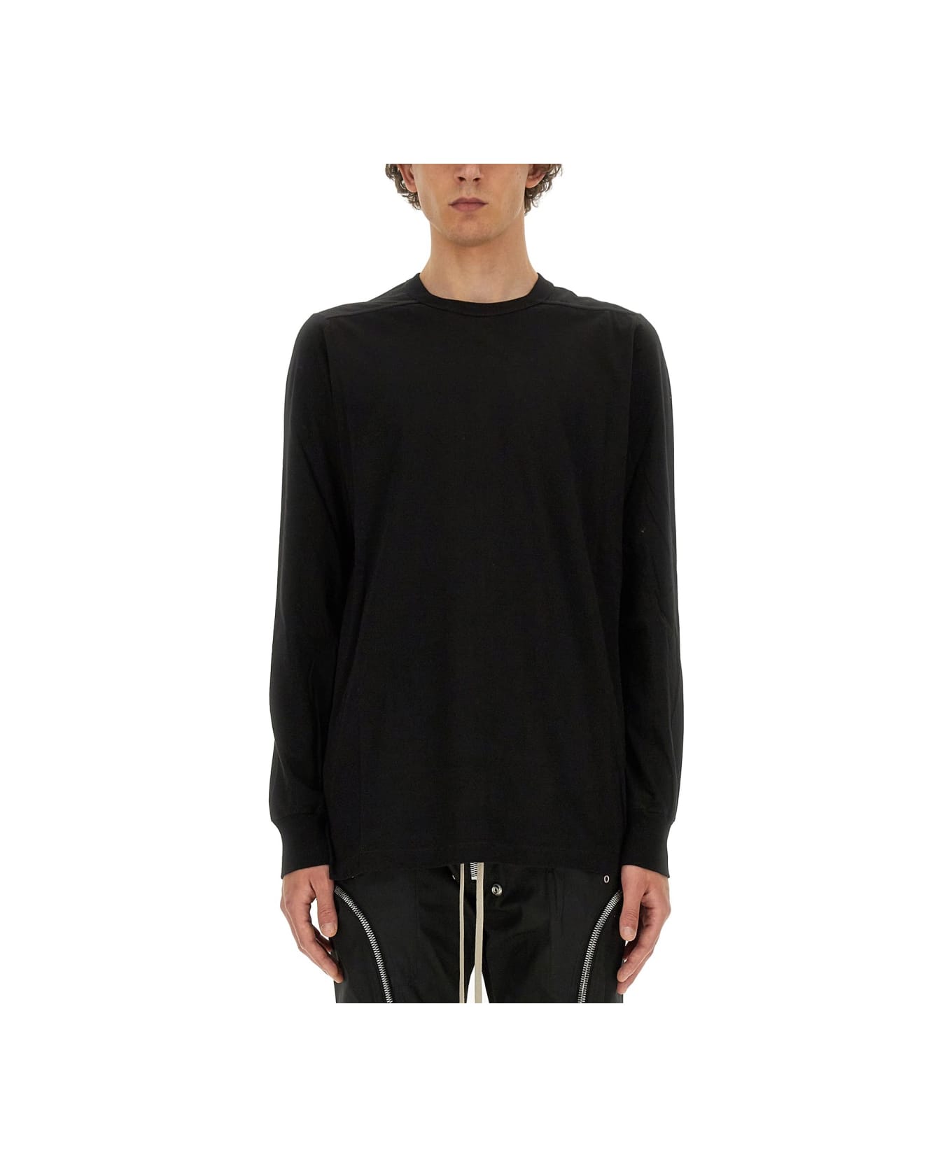 Rick Owens Cotton T-shirt - BLACK