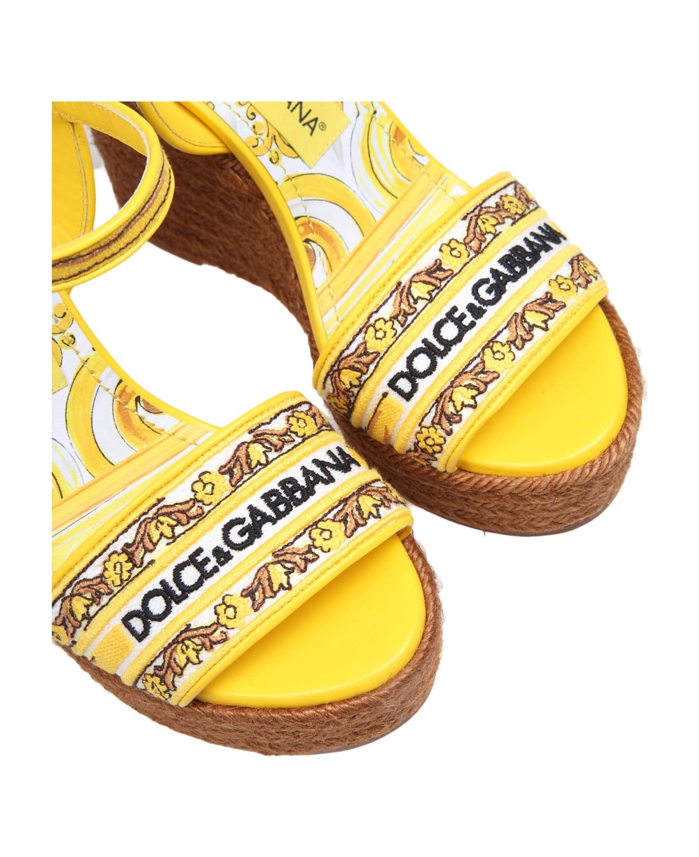 Dolce & Gabbana Multicolor Lolita Sandals With Wedge - Multicolor