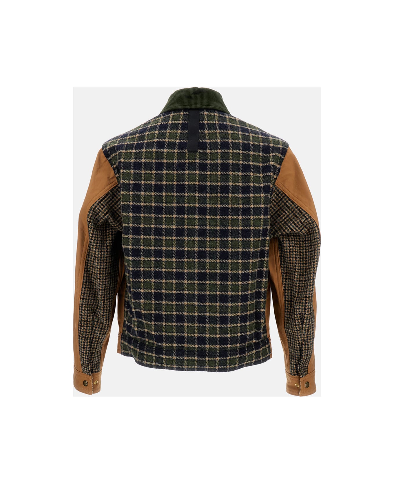 Junya Watanabe Cotton Oxford X Wool Nylon Check Filson Jacket - Beige