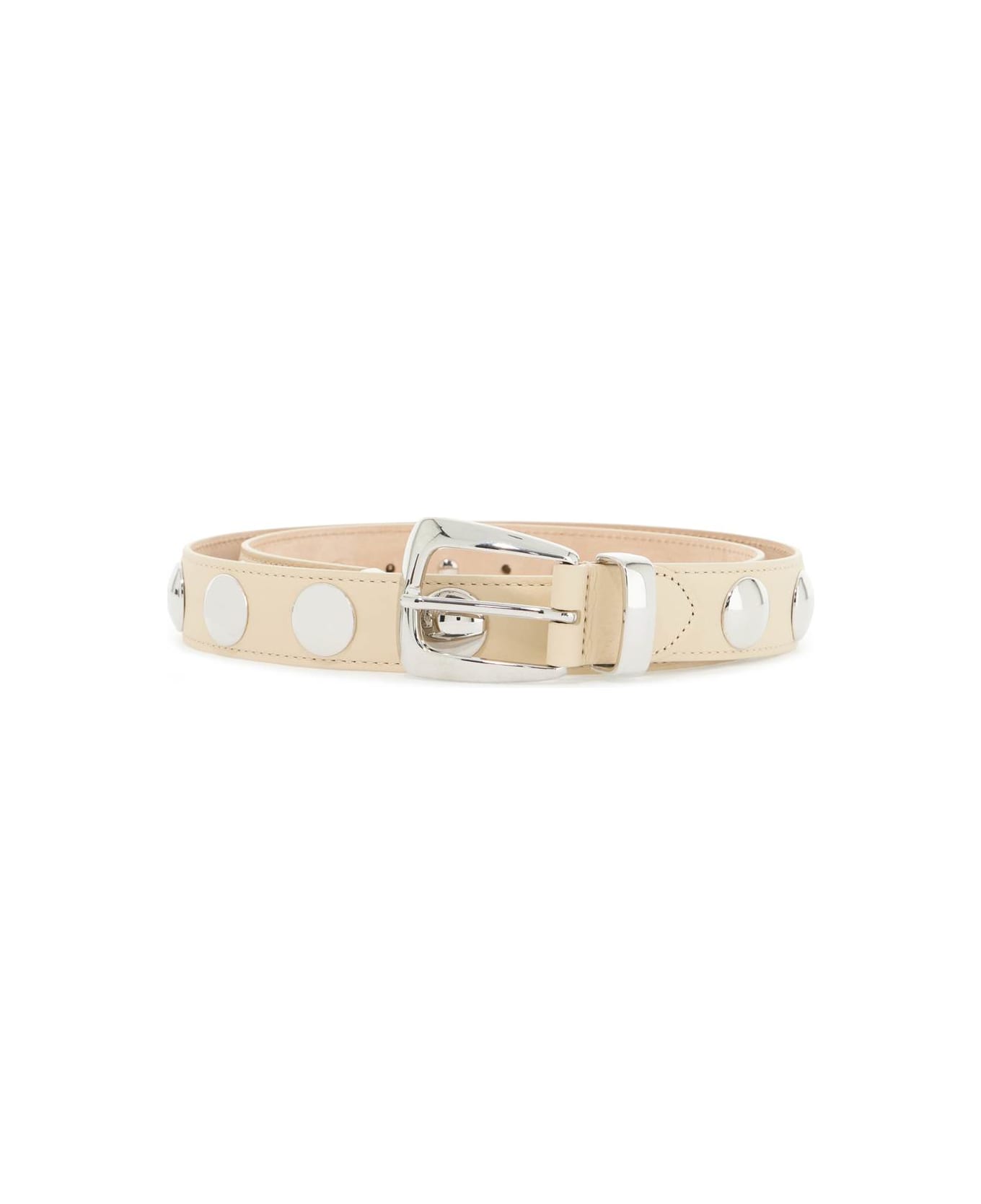 Khaite Benny Studded Belt With - DARK IVORY