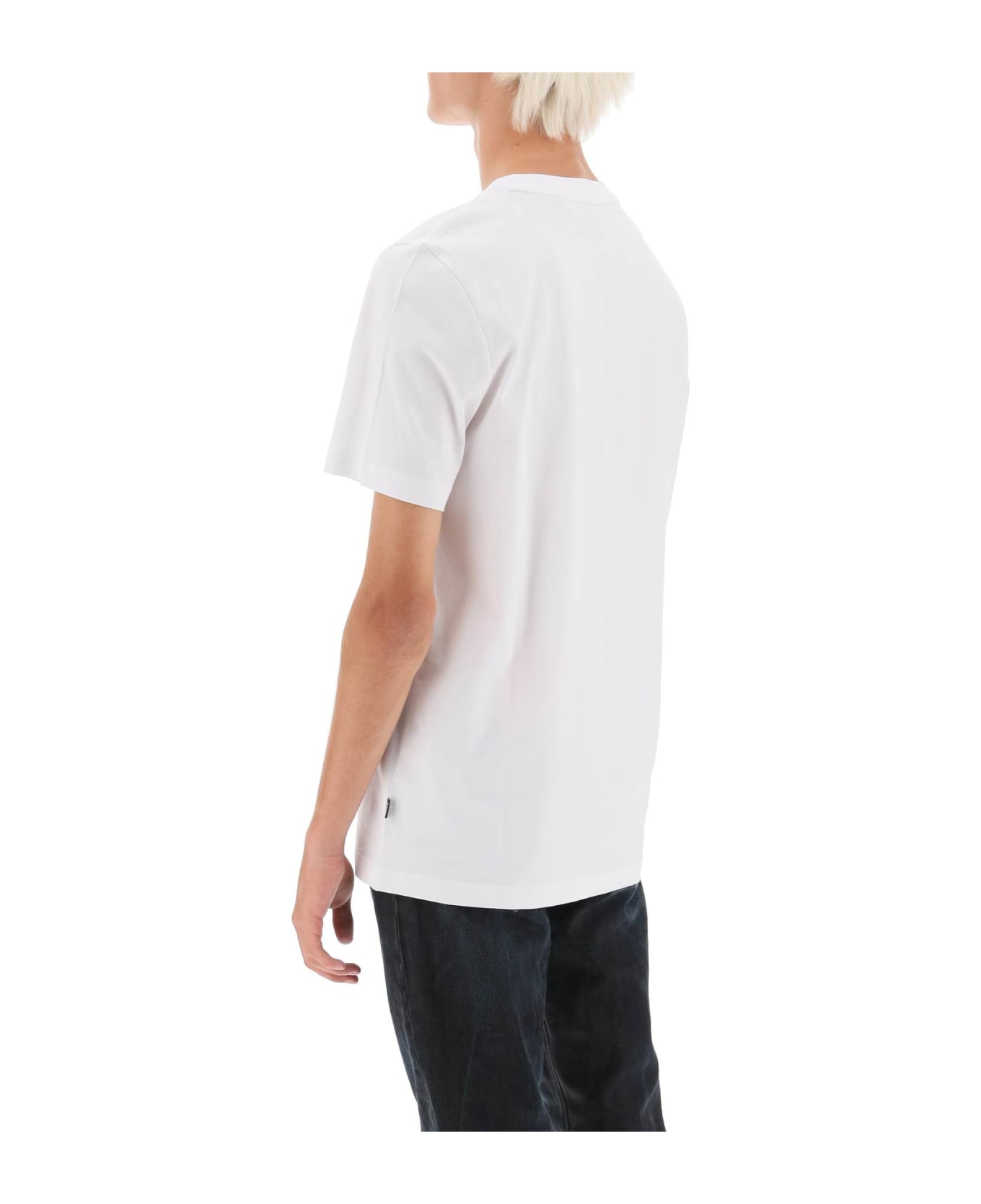 Hugo Boss Tiburt 354 Logo Print T-shirt - White シャツ