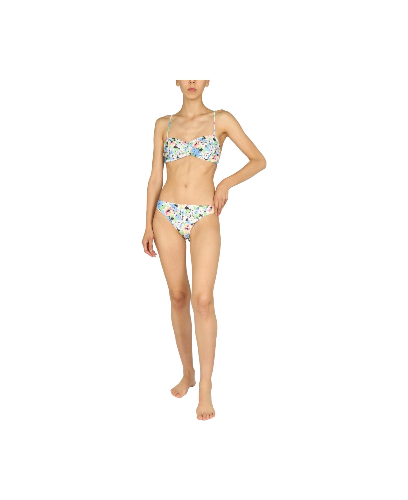 Ganni Floral Pattern Bikini Briefs - MULTICOLOUR