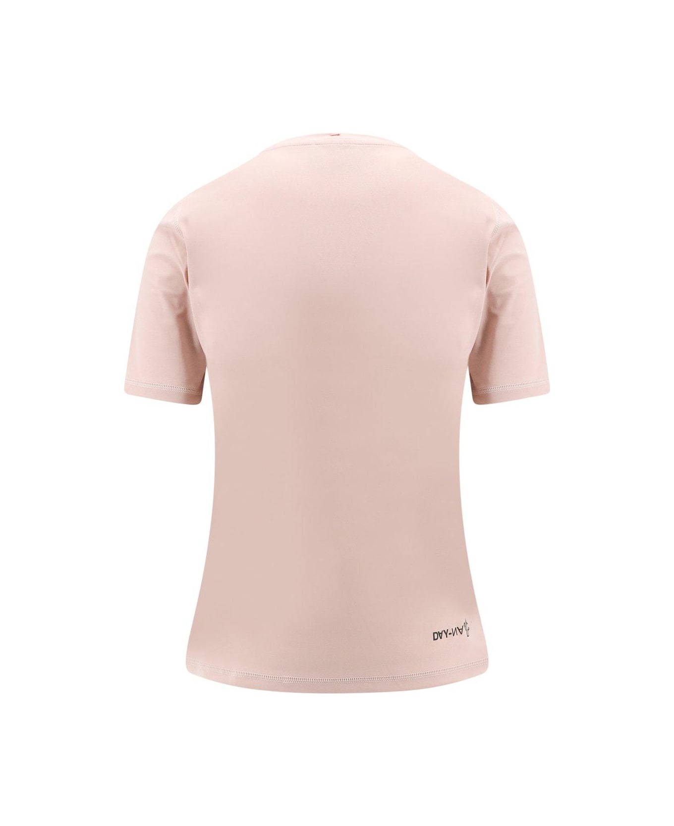 Moncler Grenoble Logo Patch Crewneck T-shirt - Lighrt pink