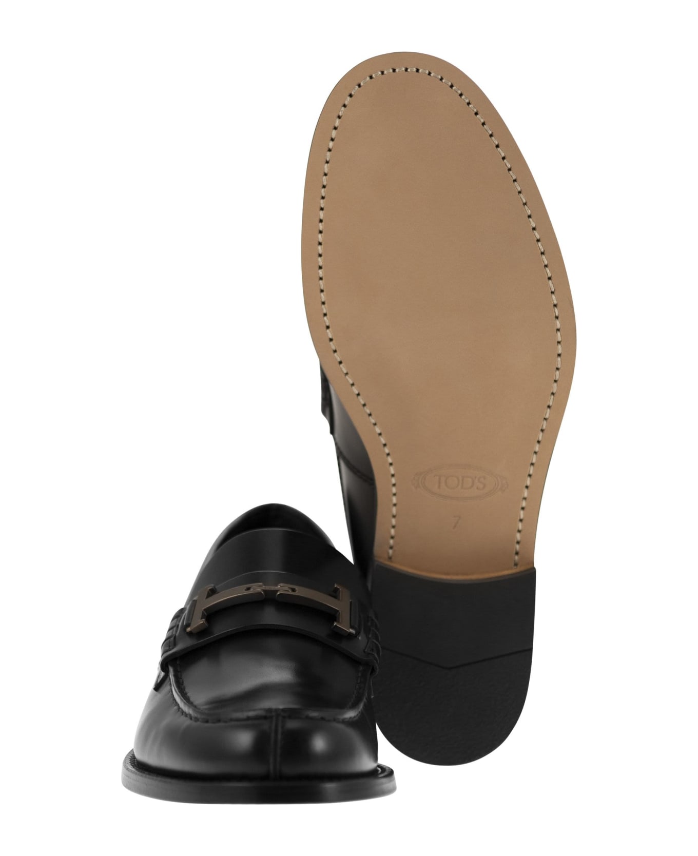 Tod's Timeless Leather Loafer T - Black