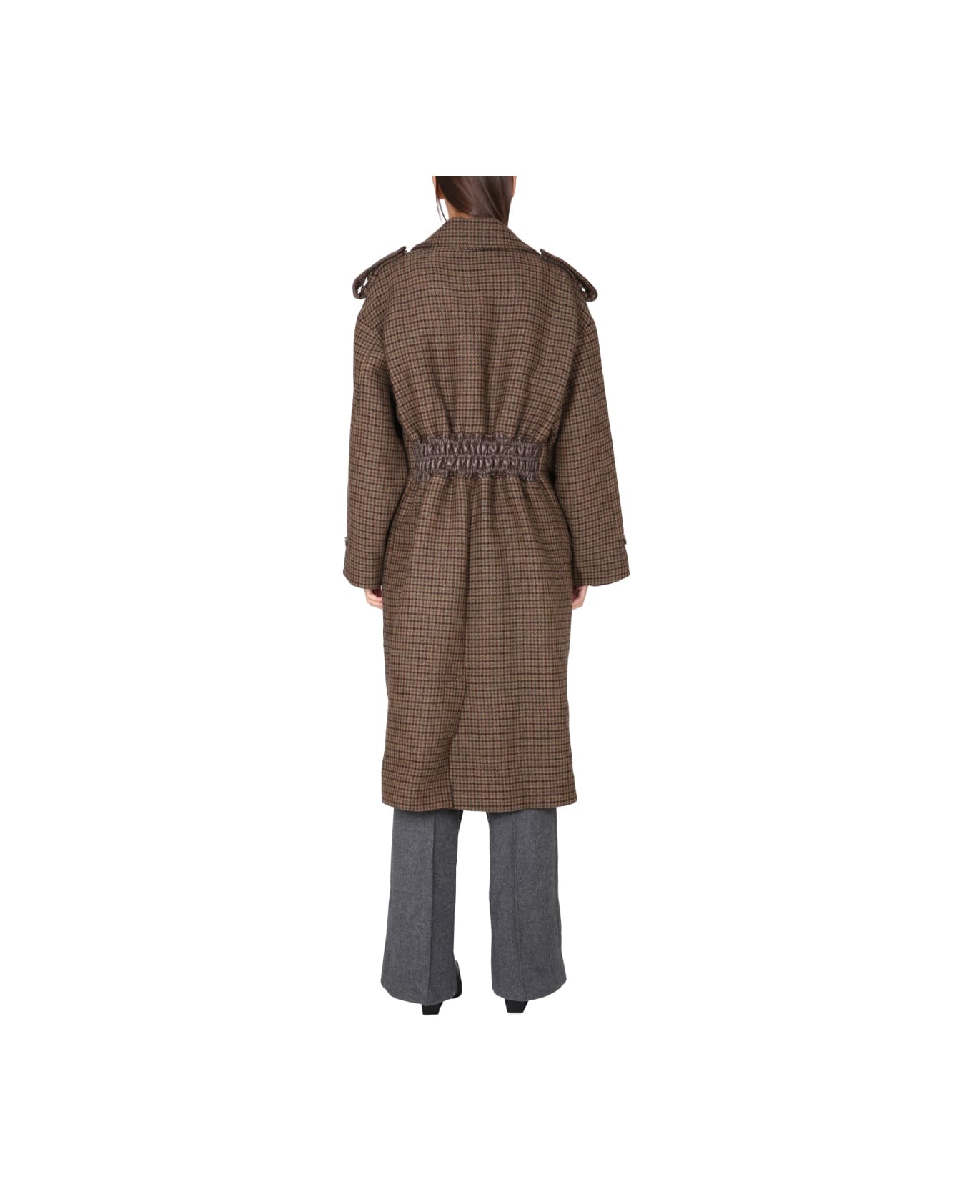The Mannei Shamali Oversize Coat - BROWN