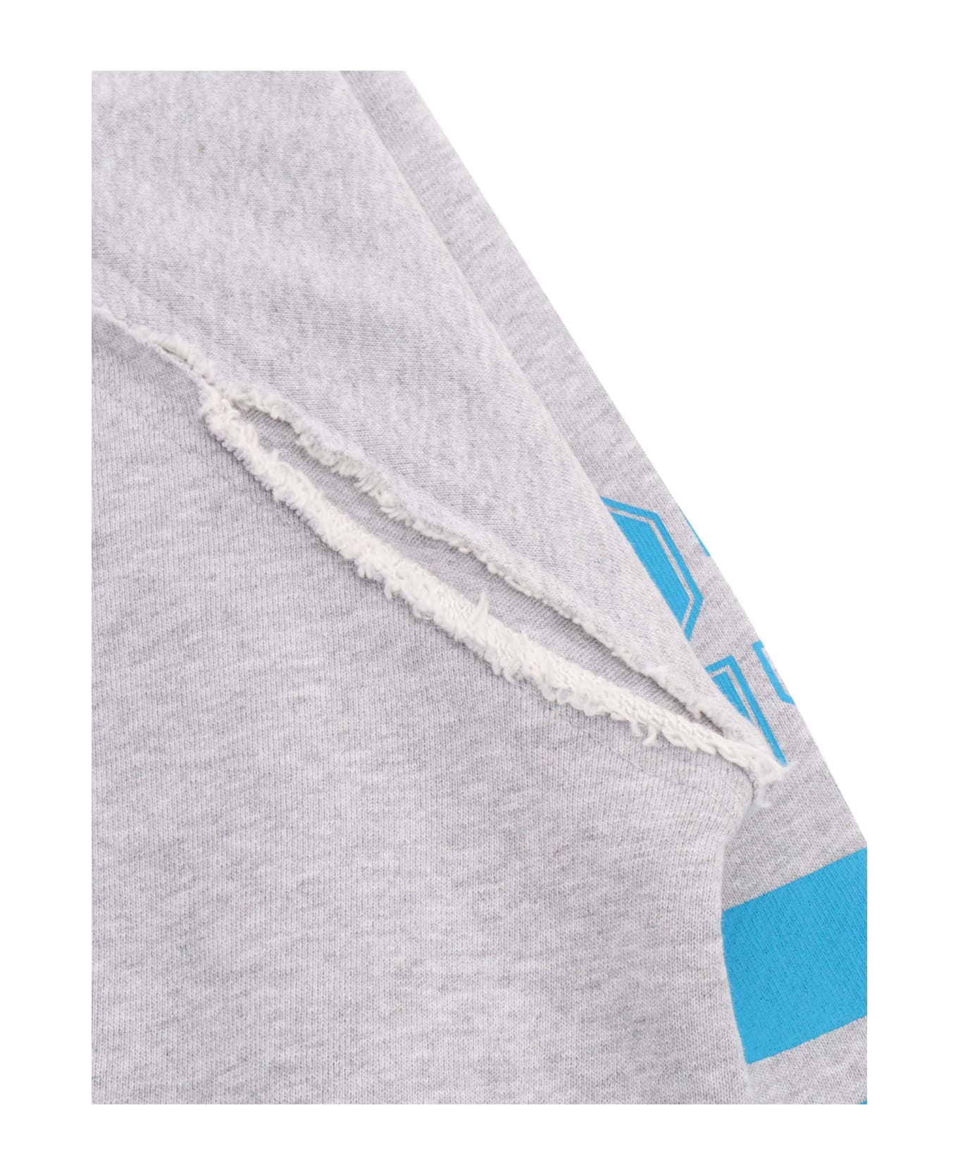 Off-White Gray And Light Blue Sweatshirt - GREY ニットウェア＆スウェットシャツ