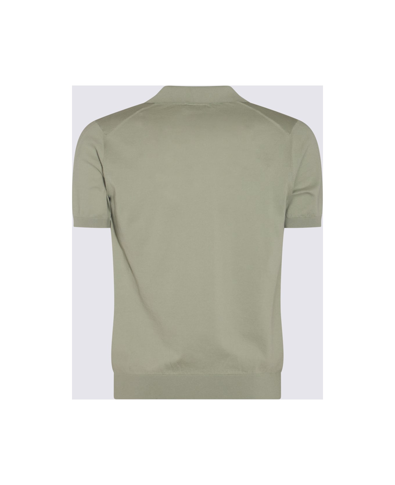 Piacenza Cashmere Sage Cotton Polo Shirt - SAGE