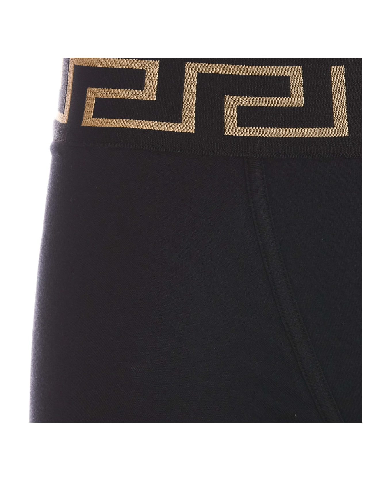 Versace Greca Border Slip Tri-pack - G Black Gold Greek Key