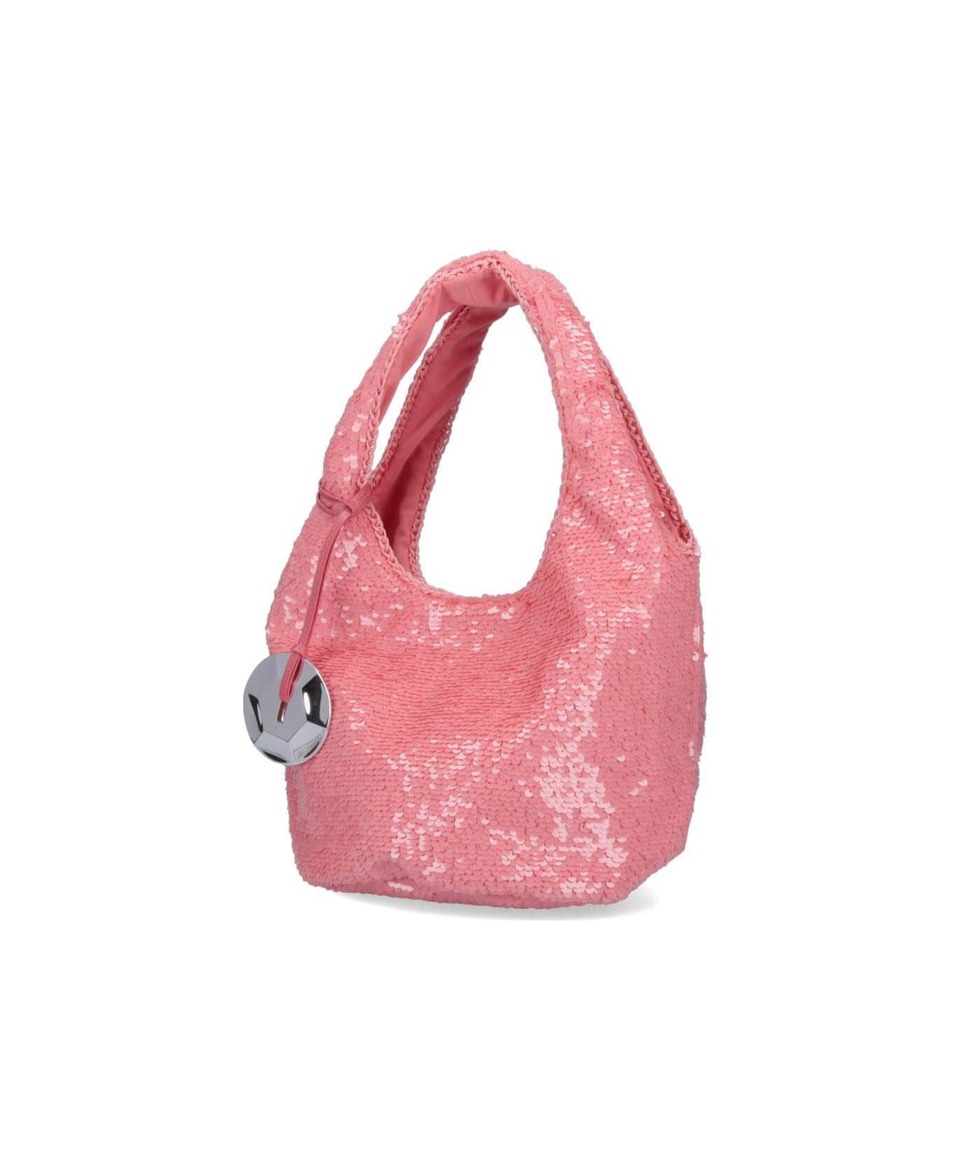 J.W. Anderson Sequin Embellished Small Tote Bag - Blu