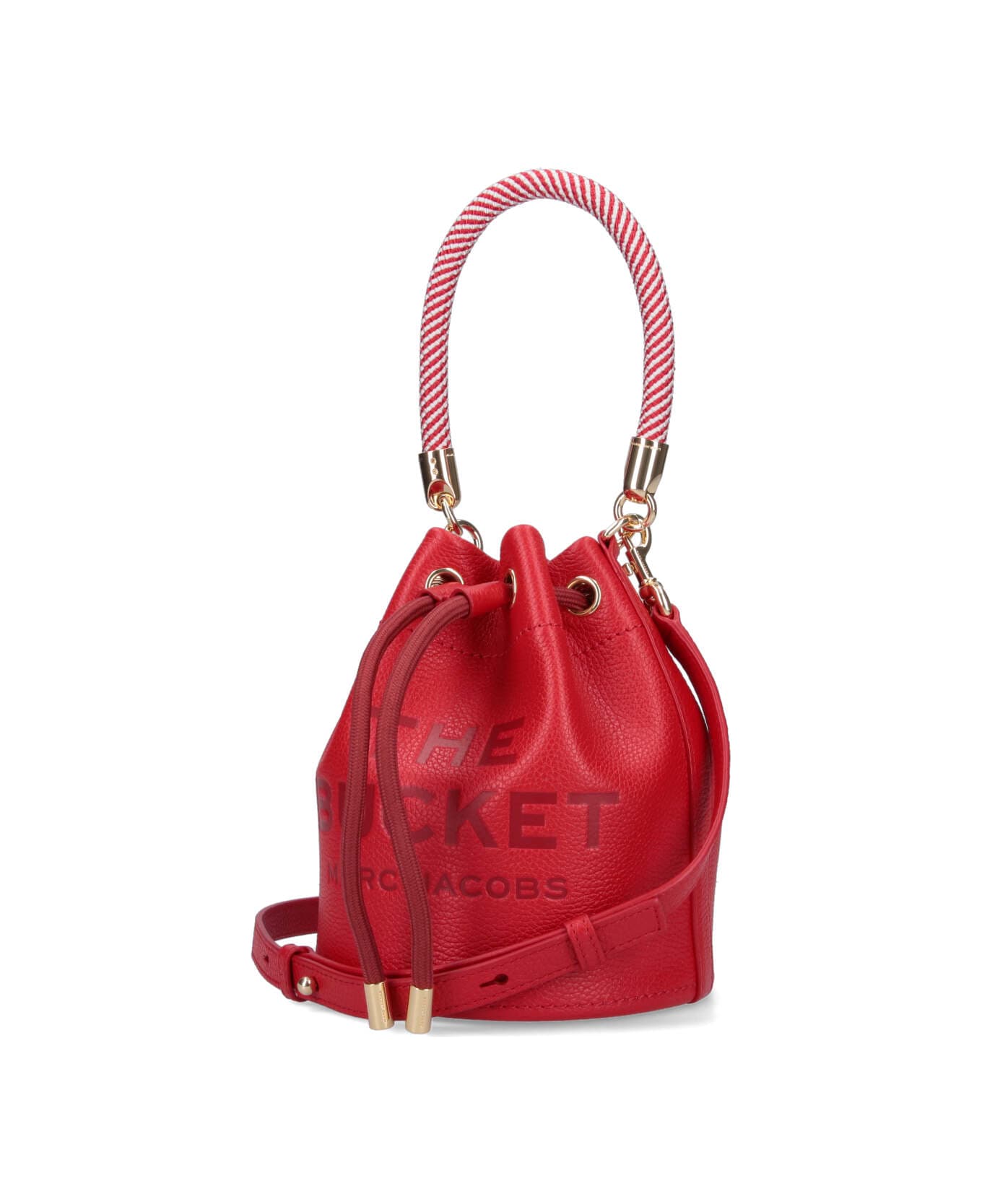 Marc Jacobs The Leather Bucket Bag - red