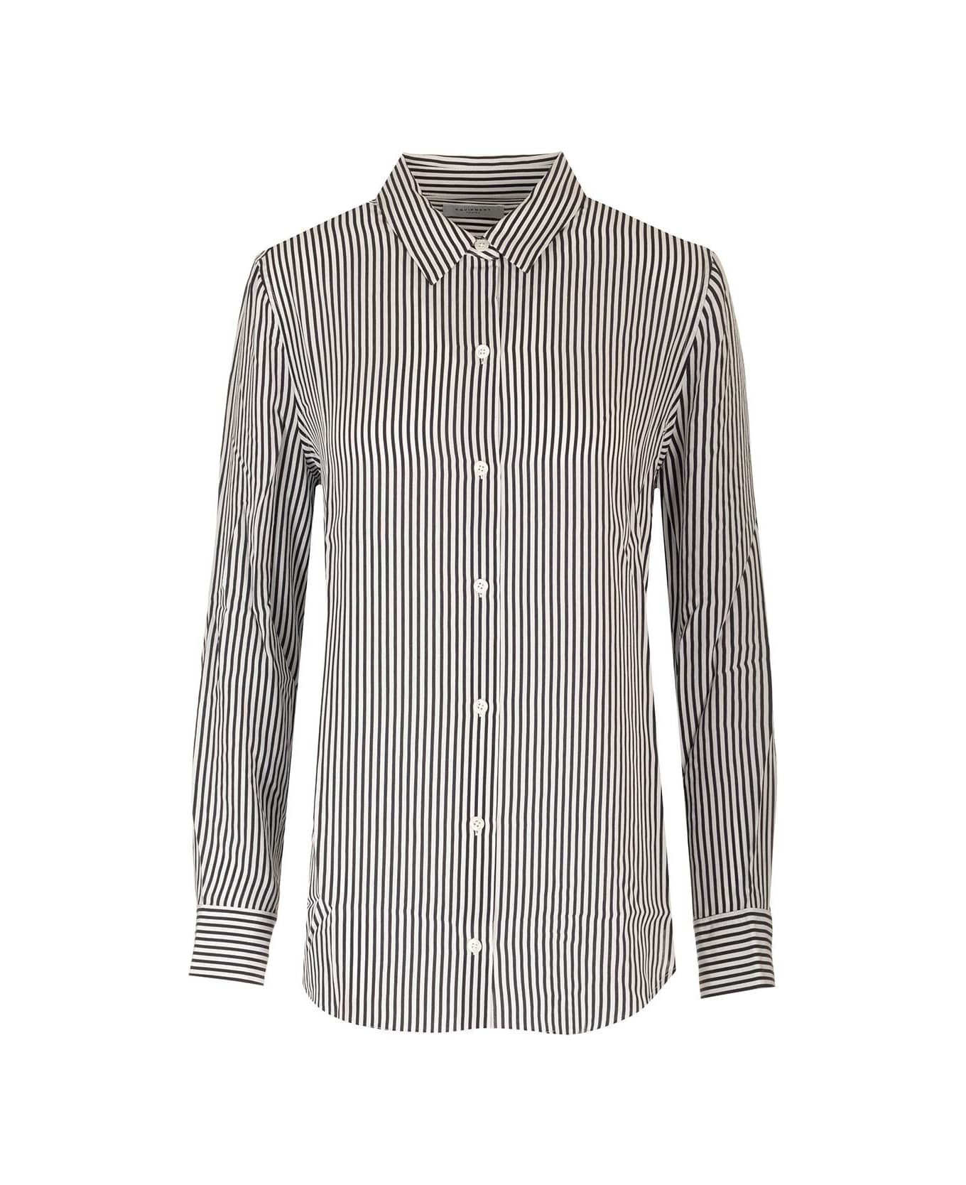 Equipment Striped Shirt - White