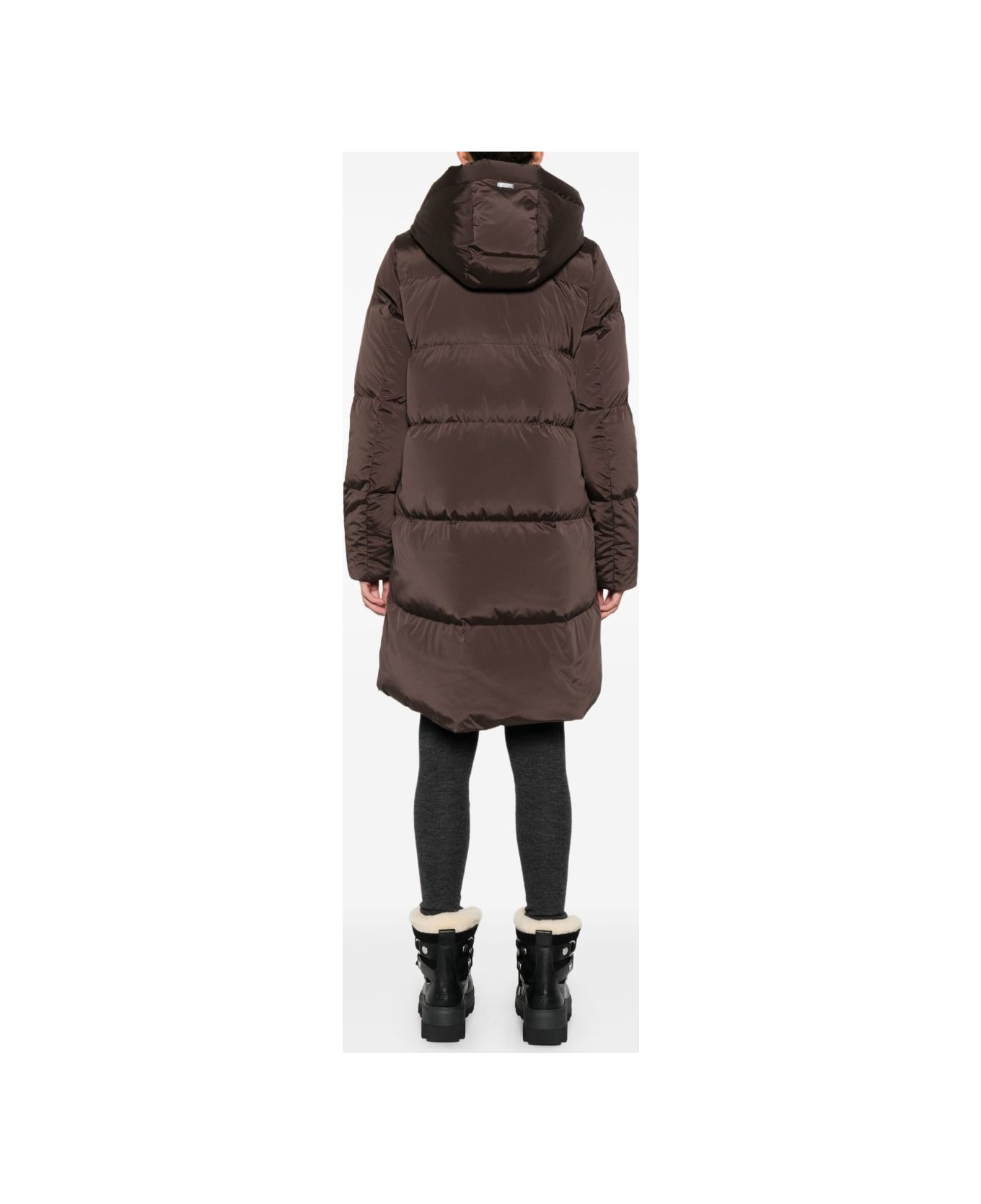 Woolrich Kelly Long Down Jacket - Brown ダウンジャケット