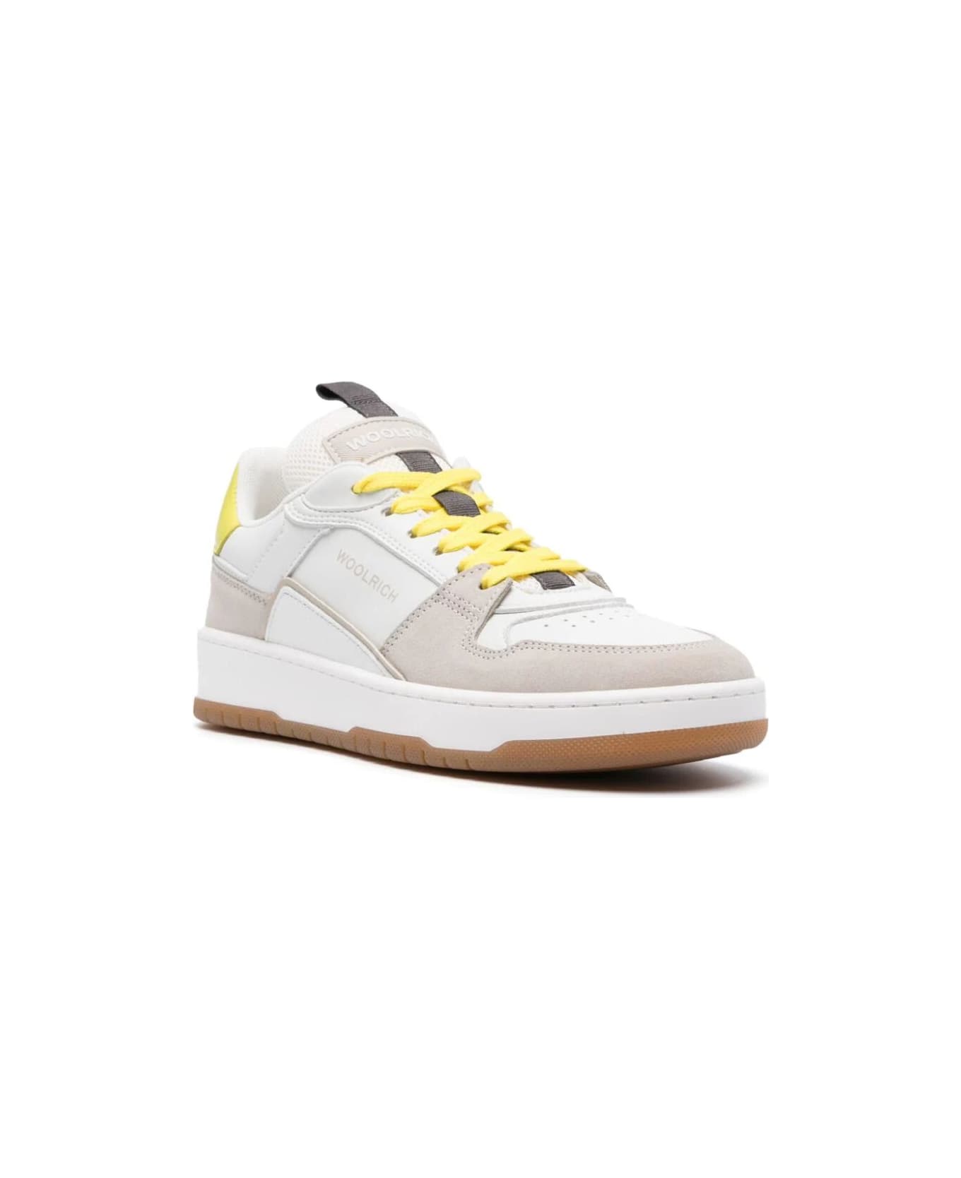 Woolrich Low Basket Sneakers - Sand White