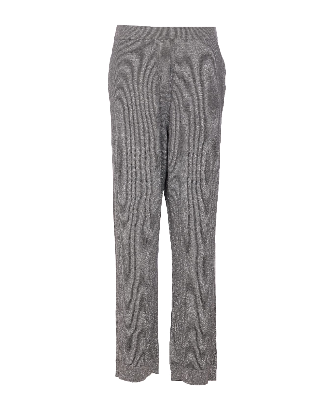 Brunello Cucinelli Vanise
 Sparkling Knitted Trousers In English Rib