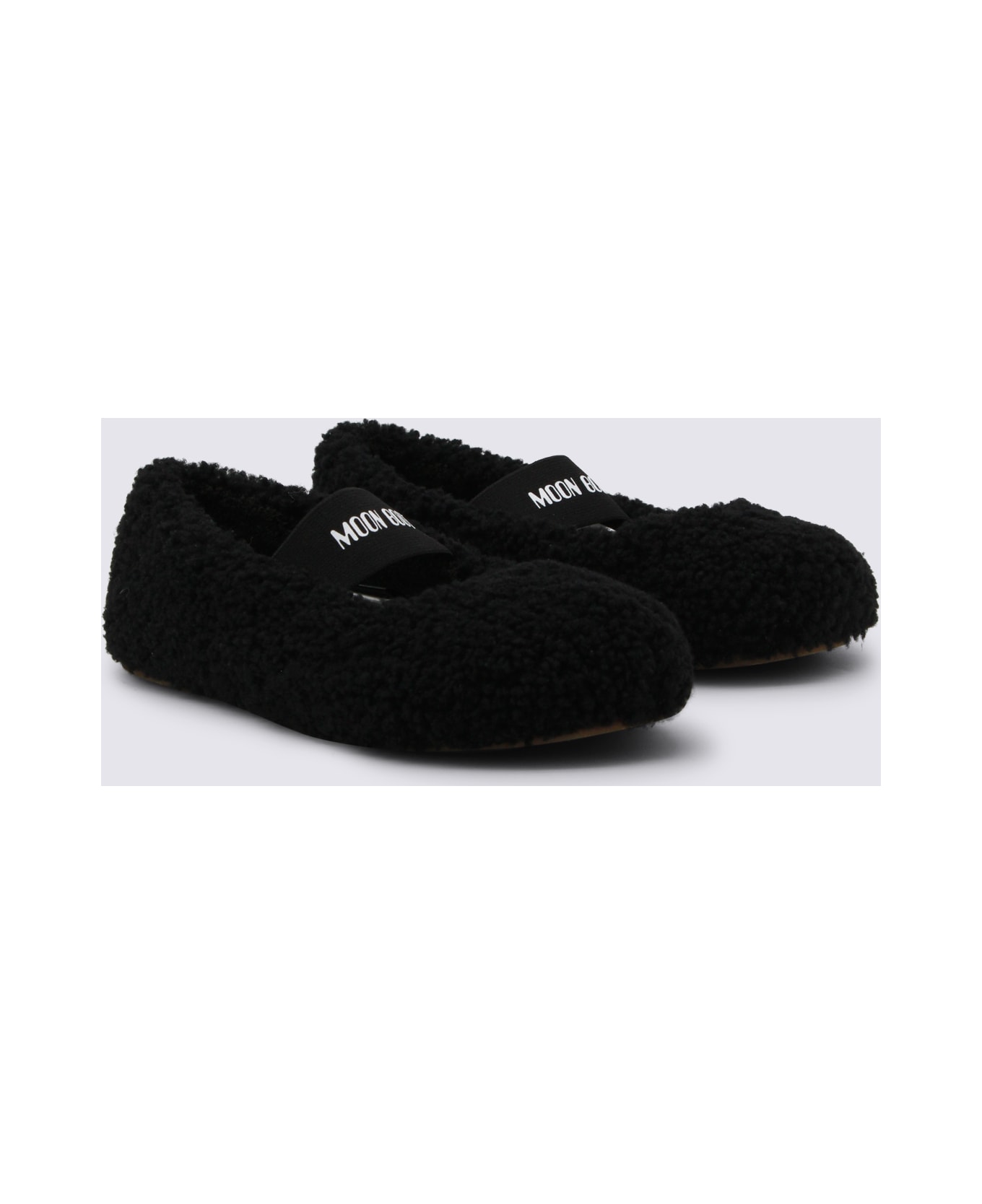 Moon Boot Black Flats - Black